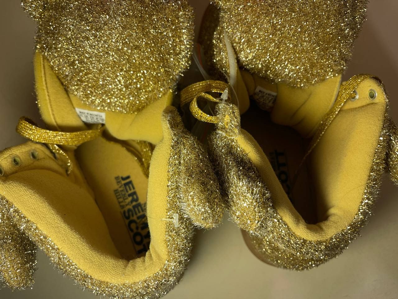 Adidas × Jeremy Scott ADIDAS JEREMY SCOTT sneakers, BEAR, Tinsel Gold shoes G96188 Size US 9 / EU 42 - 4 Thumbnail