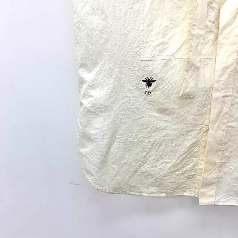 Dior Dior Beige bee embroidery mulberry silk tie bow sleeveless Size XXS / US 00 / IT 34 - 4 Thumbnail