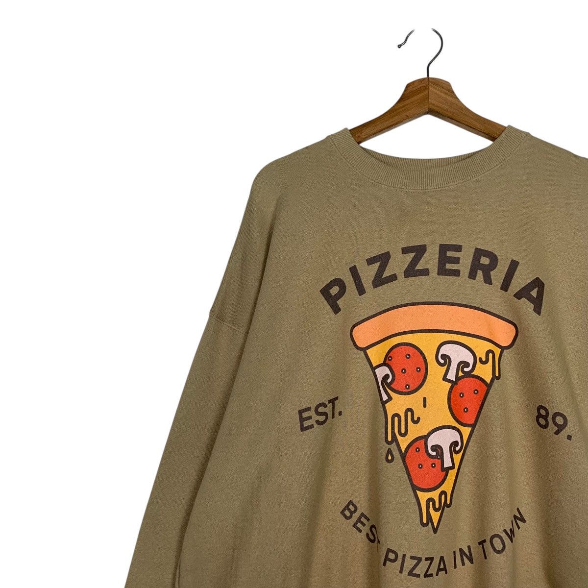 Japanese Brand Pizzeria Big Logo Crewneck Sweatshirt Size US M / EU 48-50 / 2 - 6 Thumbnail