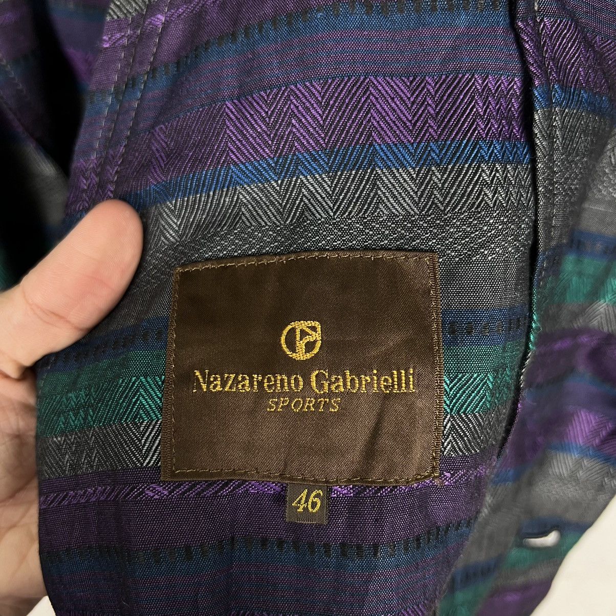 Nazareno Gabrielli 🔥 NAZARENO GABRIELLI SPORTS STRIPE JACKET Size M / US 6-8 / IT 42-44 - 13 Thumbnail