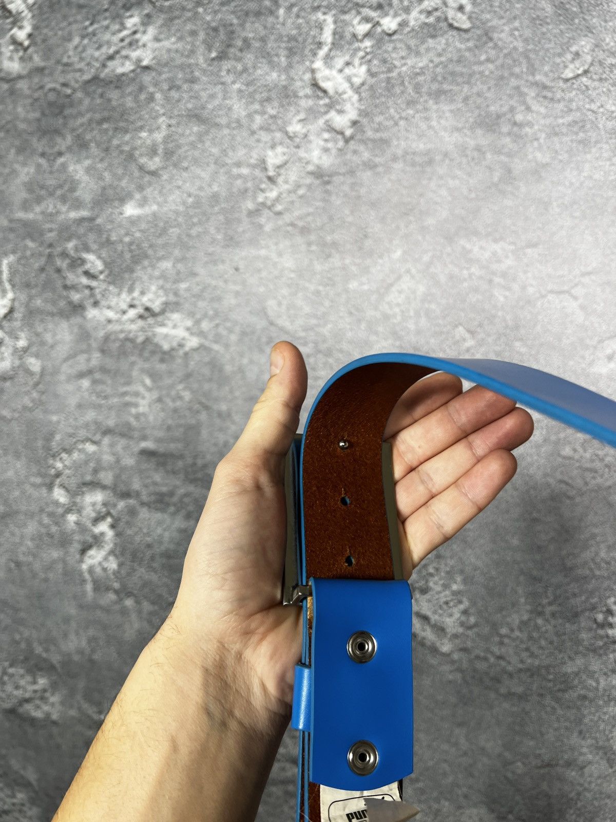 Puma Vintage Y2k Puma Leather Belt With Metal Buckle Size ONE SIZE - 13 Thumbnail