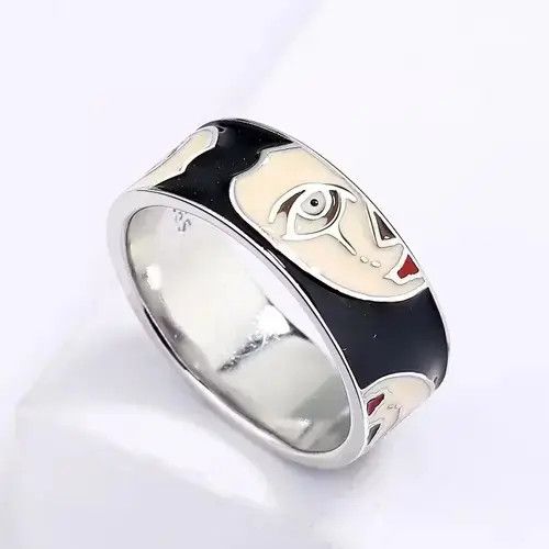 Jewelry Half Face Ring Size ONE SIZE - 3 Thumbnail