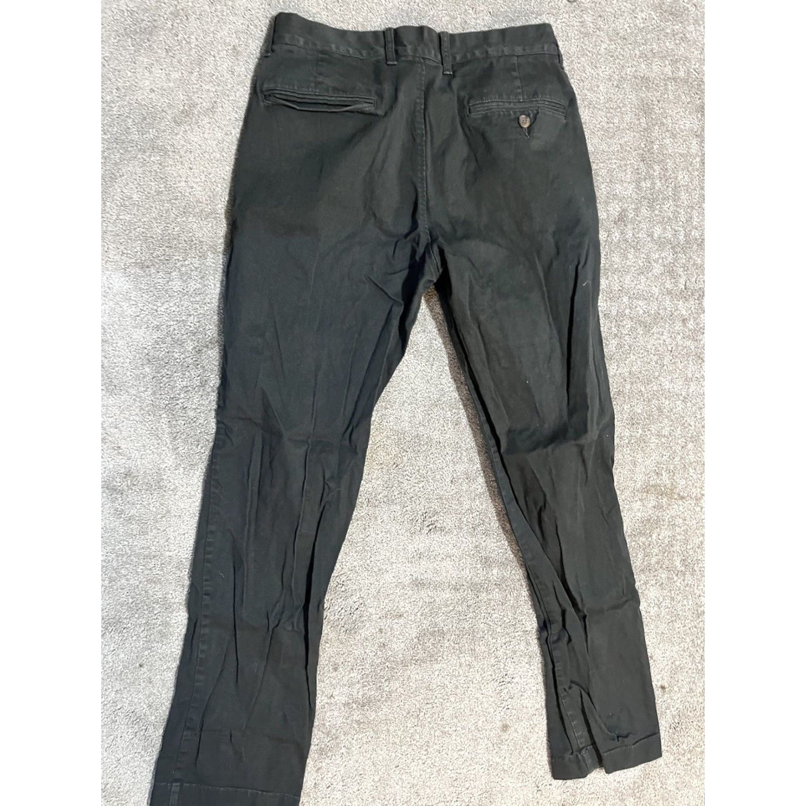 J.Crew Vintage J.Crew Flex Chino Pants Mens 29x32 Straight Fit Casual Black Size US 29 - 3 Thumbnail