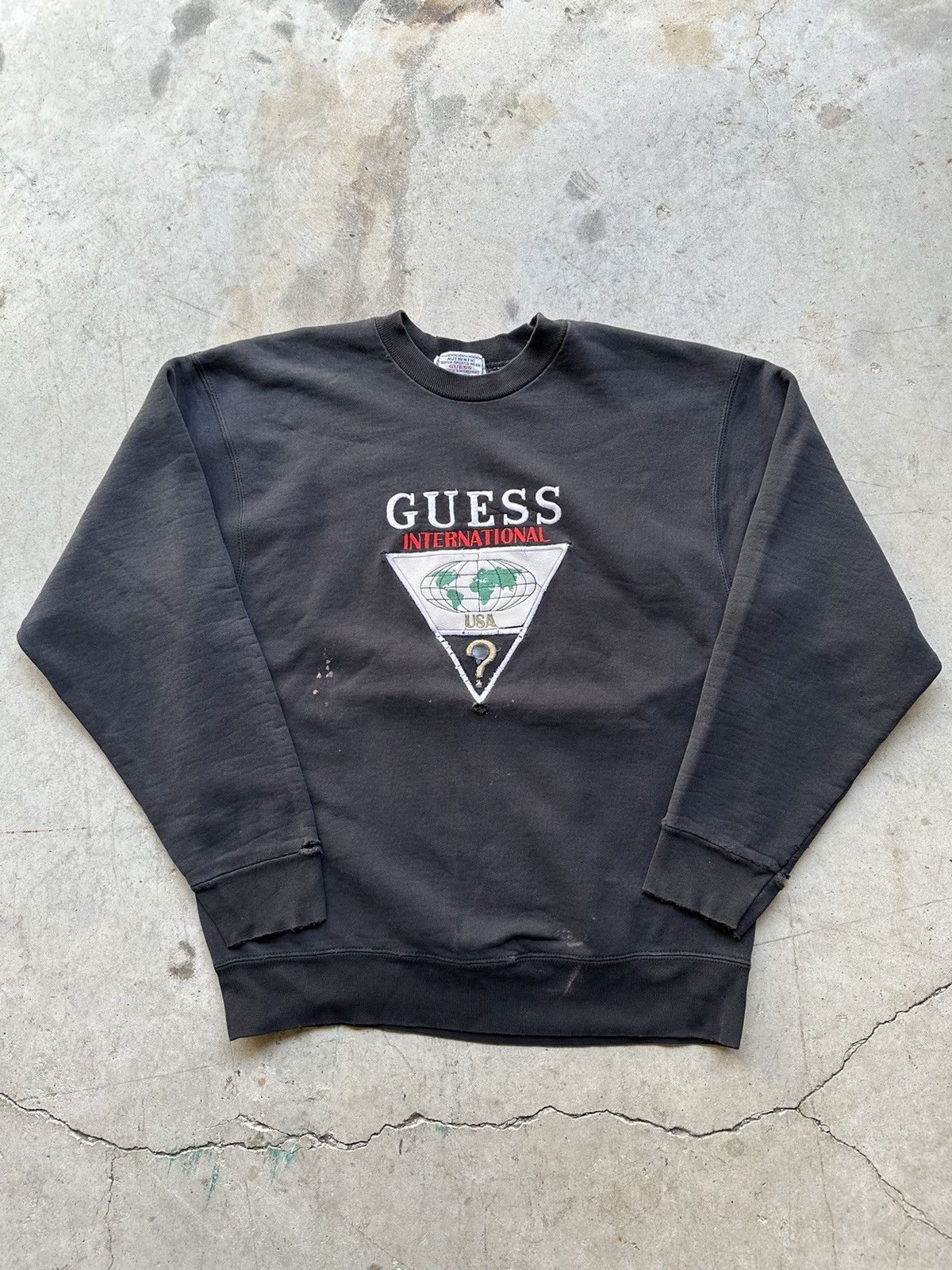 Guess Vintage Y2K Black Guess crewneck Size US XL / EU 56 / 4 - 1 Thumbnail