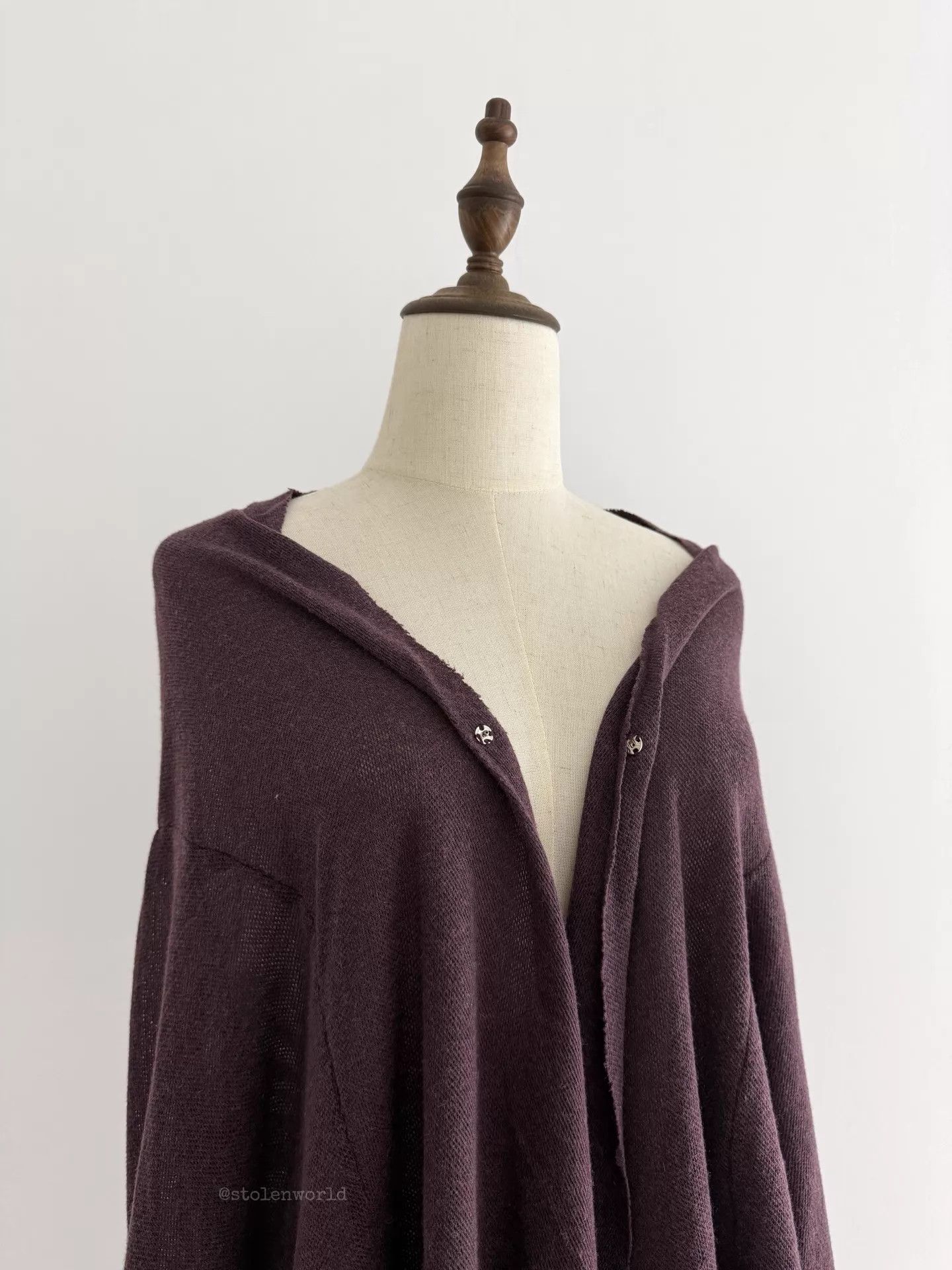 Y's Y's Drawstring Deconstructed Cotton Wool Lightweight Top Size M / US 6-8 / IT 42-44 - 7 Thumbnail
