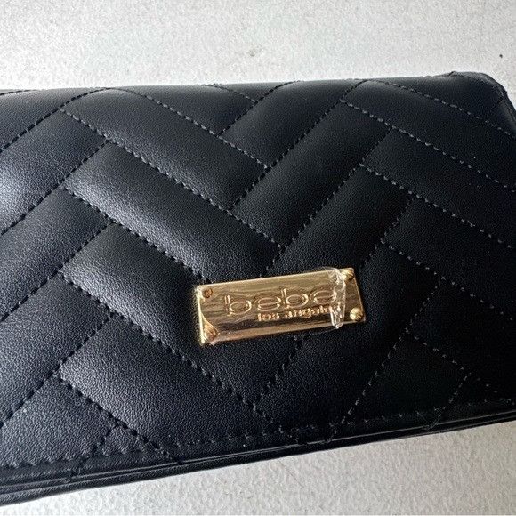 Bebe NWT BEBE SOPHIA CROSSBODY SMALL BLACK Size ONE SIZE - 2 Thumbnail
