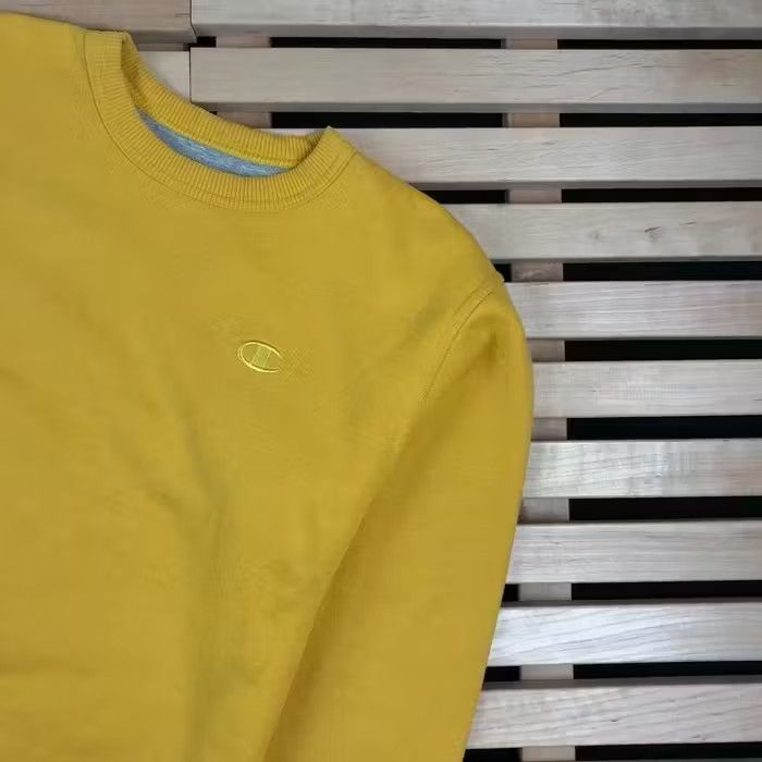 Champion × Vintage Mens Sweatshirt Champion Vintage Size S Yellow Size US S / EU 44-46 / 1 - 3 Thumbnail