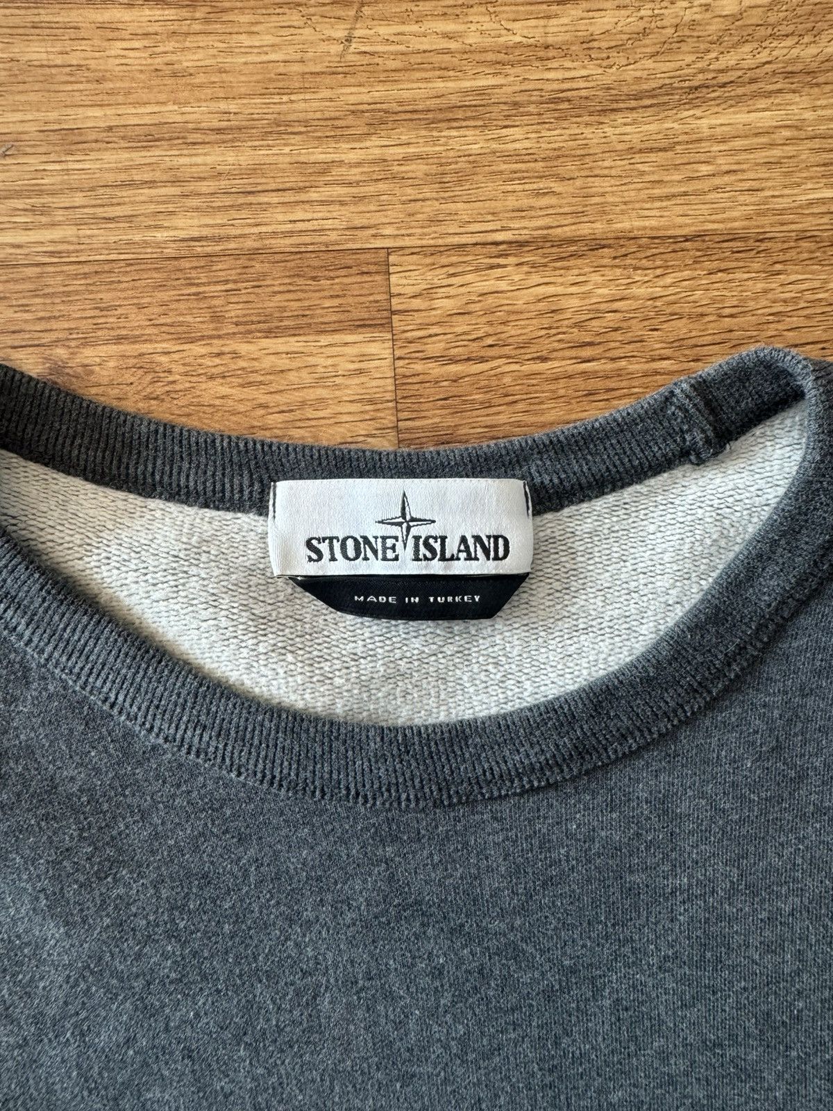 Stone Island Stone Island Logo Dark Grey Sweater Size US L / EU 52-54 / 3 - 3 Thumbnail