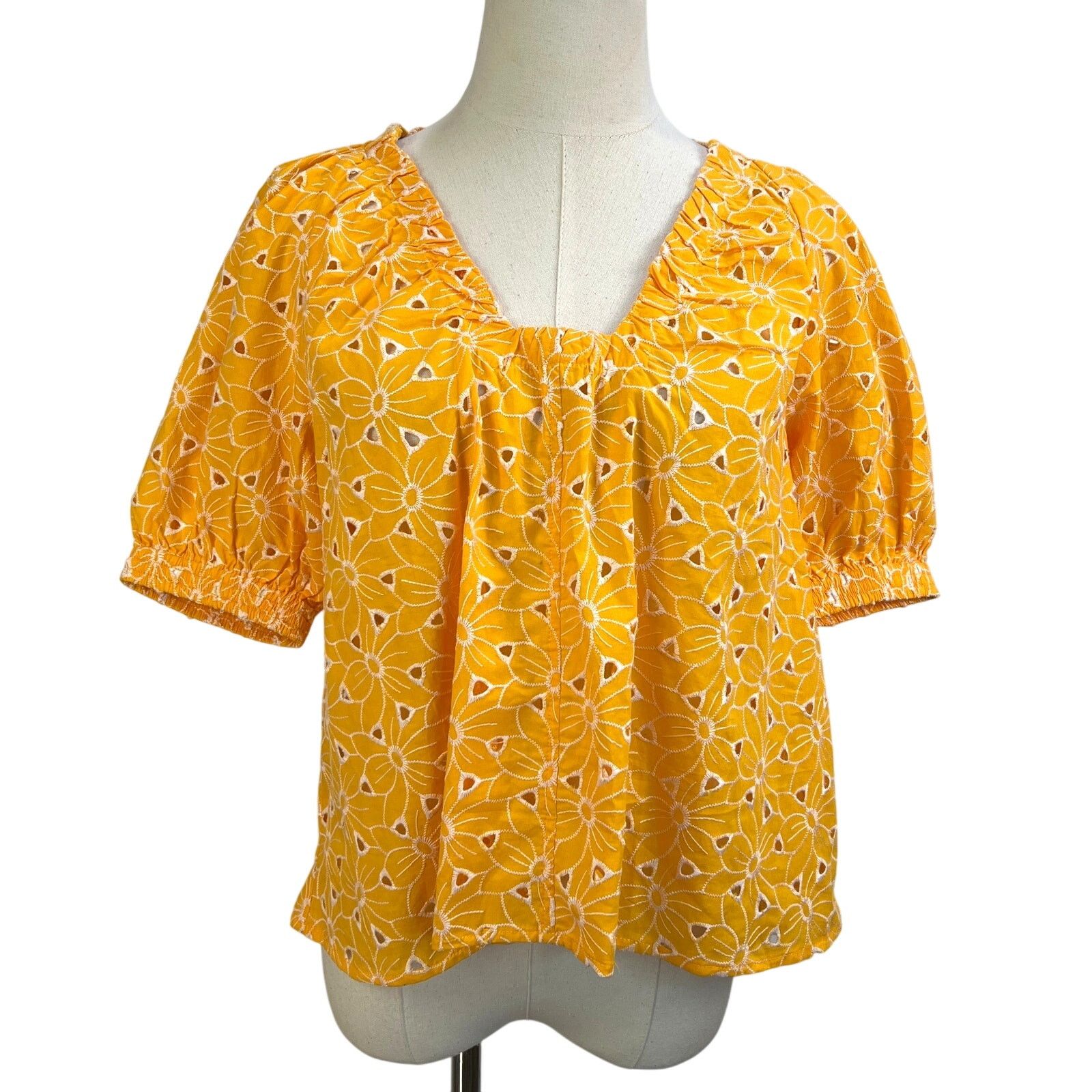 Other Never A Wallflower Marakesh Floral Eyelet Top Size XS / US 0-2 / IT 36-38 - 1 Thumbnail