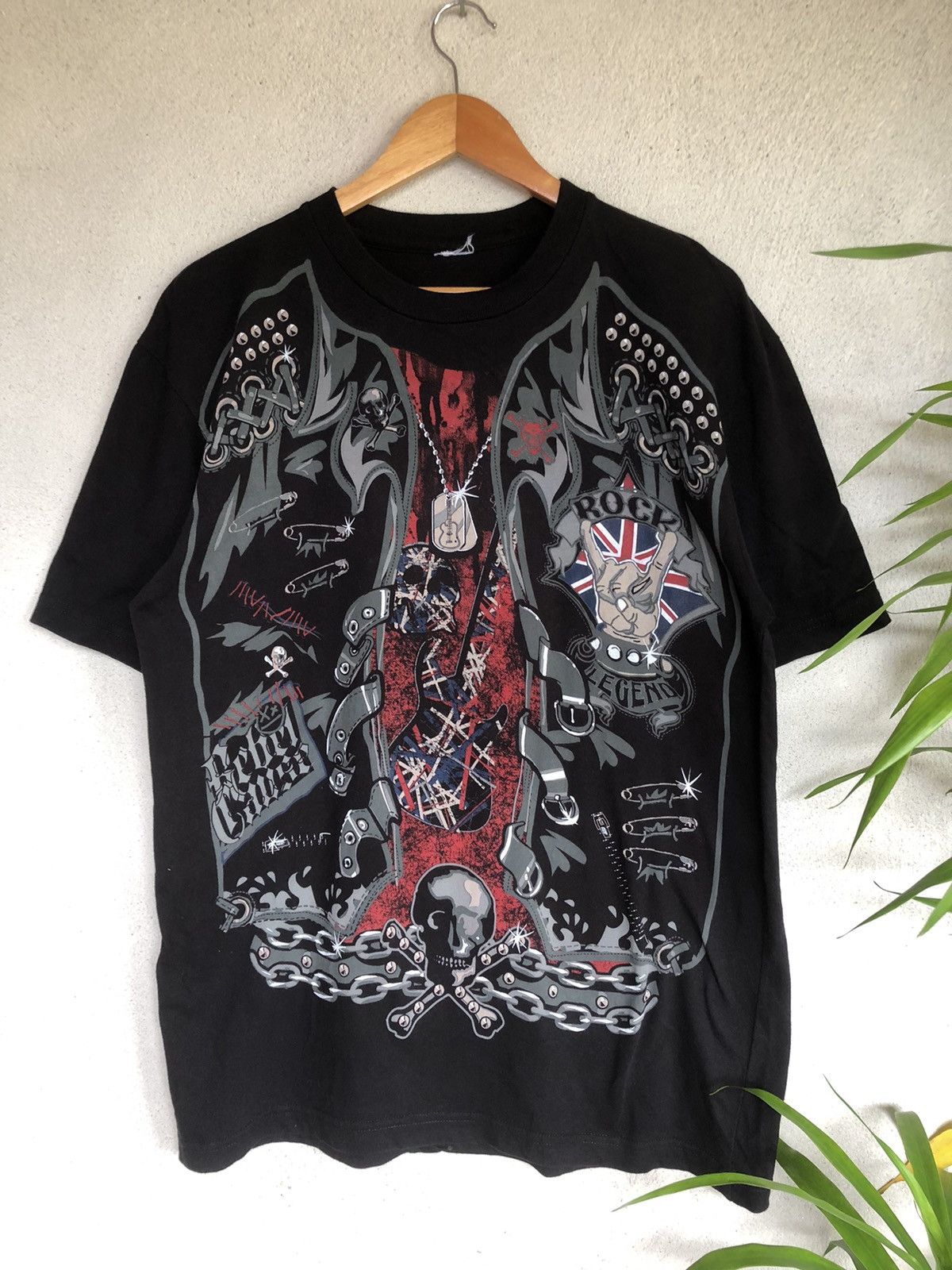Band Tees × If Six Was Nine × Vintage Crazy Vintage Y2K Affliction Rock Legend Tshirts Size US L / EU 52-54 / 3 - 1 Thumbnail