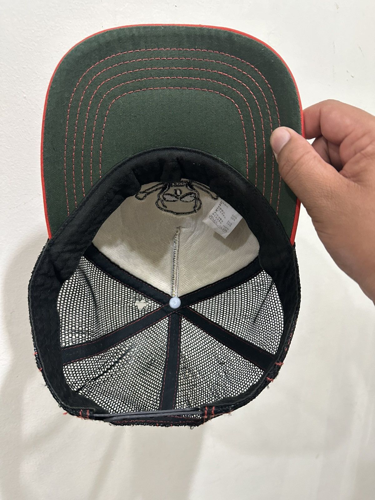 Other VTG SKULL EVIL EYES Trucker Hat Size ONE SIZE - 7 Thumbnail