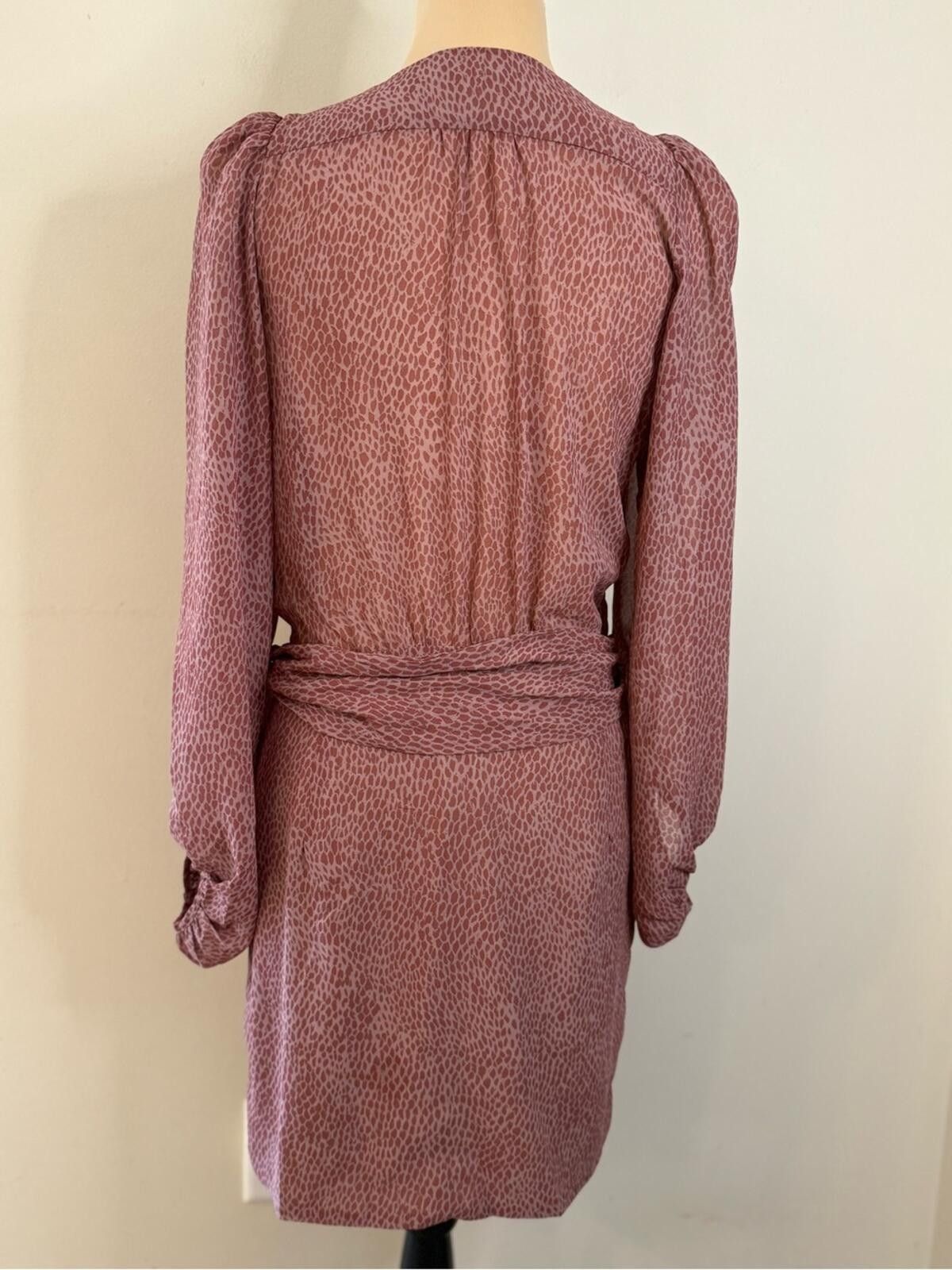 Other Dress Forum rose & blush pink wrap midi dress SZ SM Size S / US 4 / IT 40 - 4 Thumbnail
