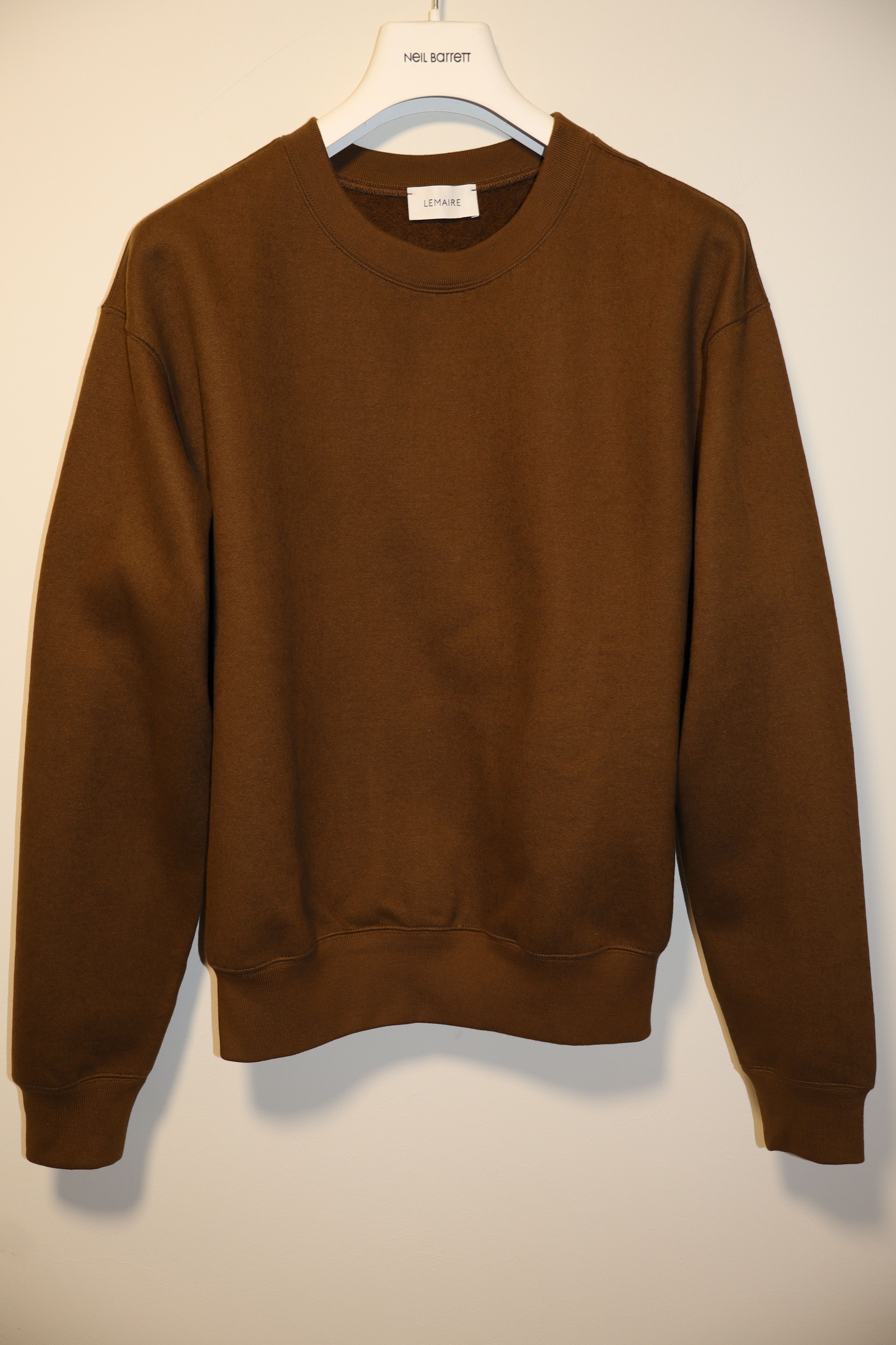 image of Lemaire Wool Blend Sweatshirt in Brown, Men's (Size Medium)