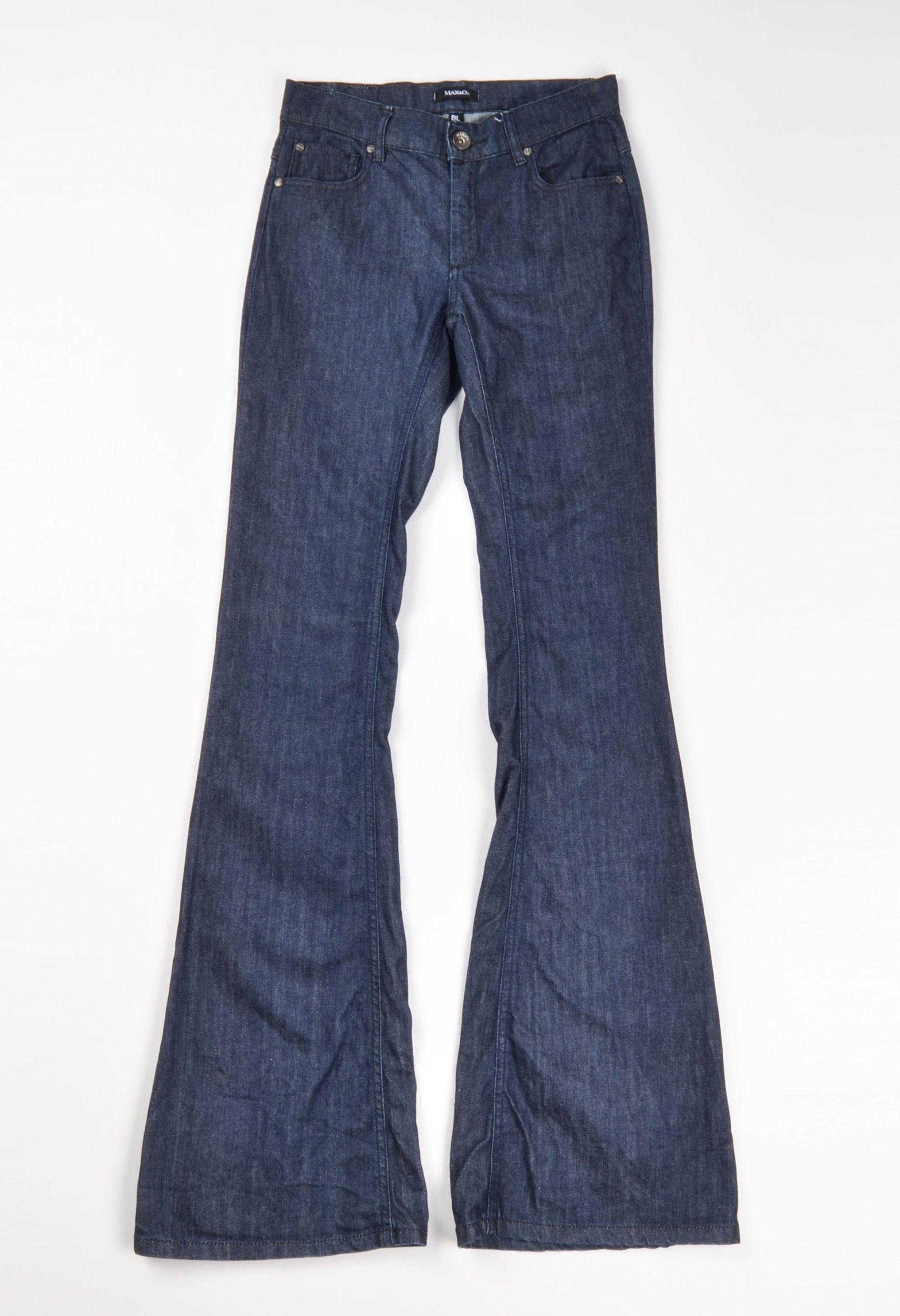 Max Mara MAX&Co Glam Blue Bootcut Low Rise Denim Jeans Size 28" / US 6 / IT 42 - 1 Thumbnail