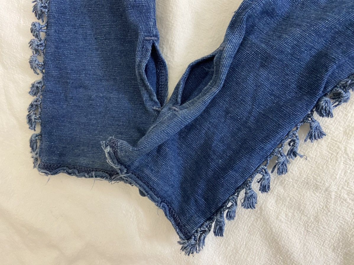 Kapital KAPITAL Indigo fringe arm cover Size ONE SIZE - 2 Thumbnail