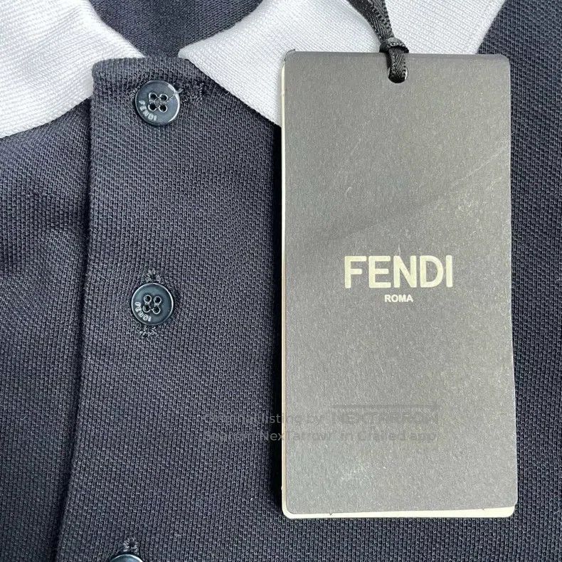 Fendi Fendi Logo Printed Long Sleeve Shirt Polo Shirt for Men, N Size US L / EU 52-54 / 3 - 4 Thumbnail