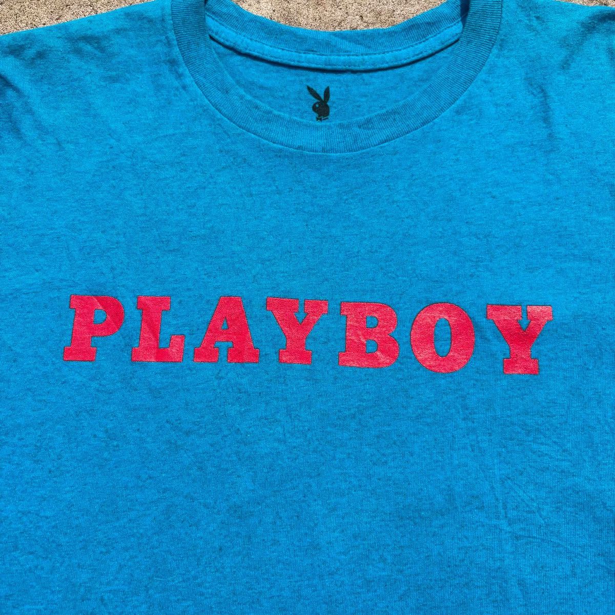 Playboy PLAYBOY T Shirt Mens L Period Cover Bunny Blue Tee Shirt Size US L / EU 52-54 / 3 - 5 Thumbnail
