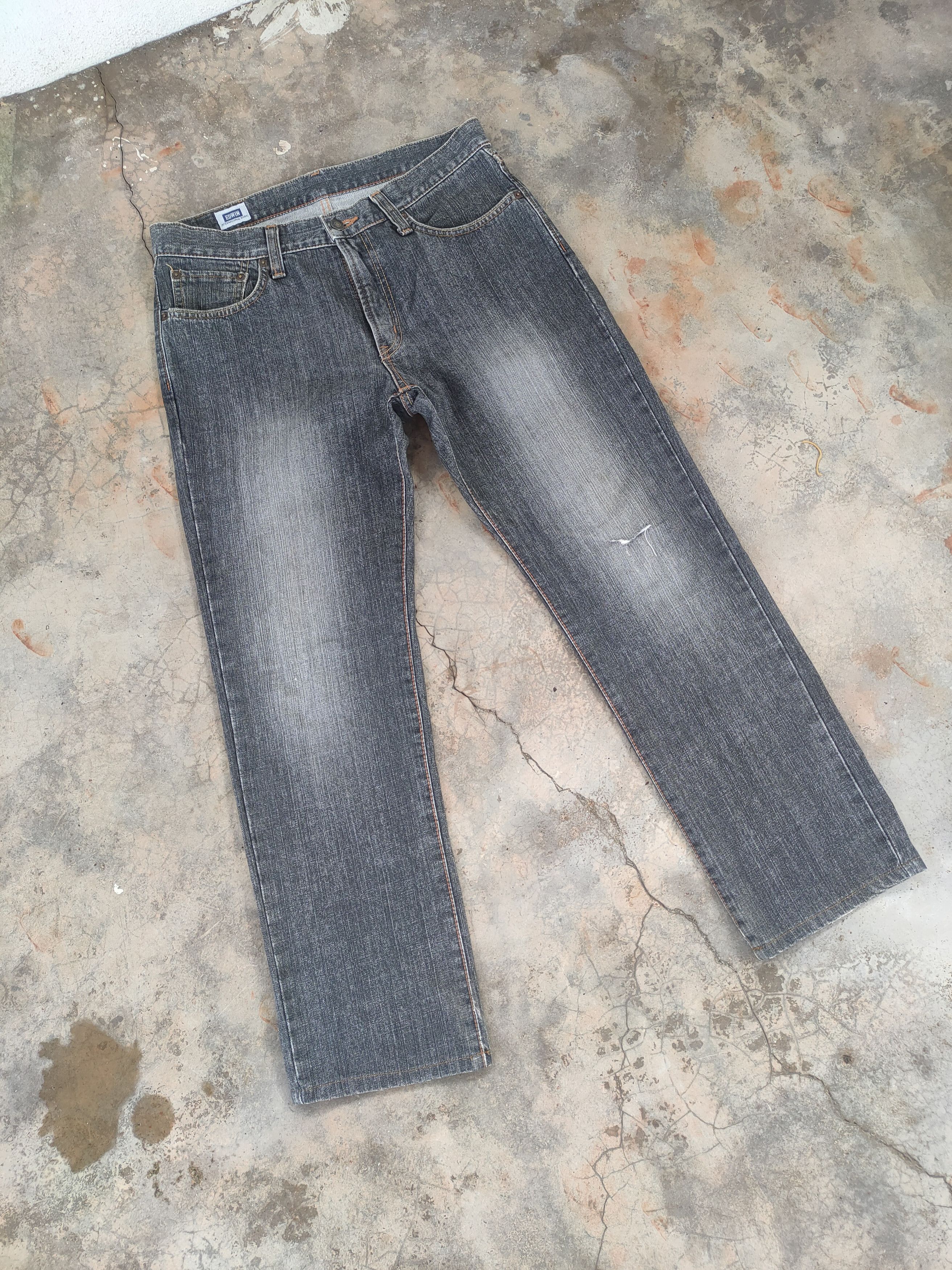 Edwin W33 VINTAGE EDWIN FADED BLACK DISTRESSED JEANS PANTS Size US 33 - 1 Thumbnail