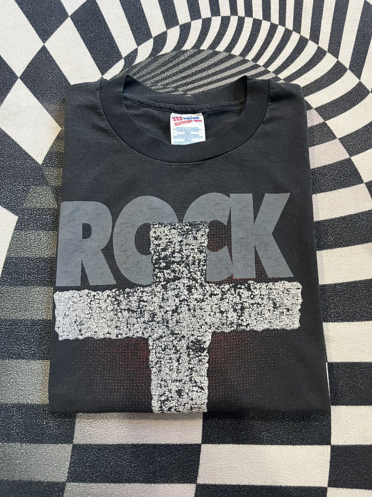 Band Tees Vintage ROCK SOLID Cross 90’s Tshirt Size US L / EU 52-54 / 3 - 1 Thumbnail