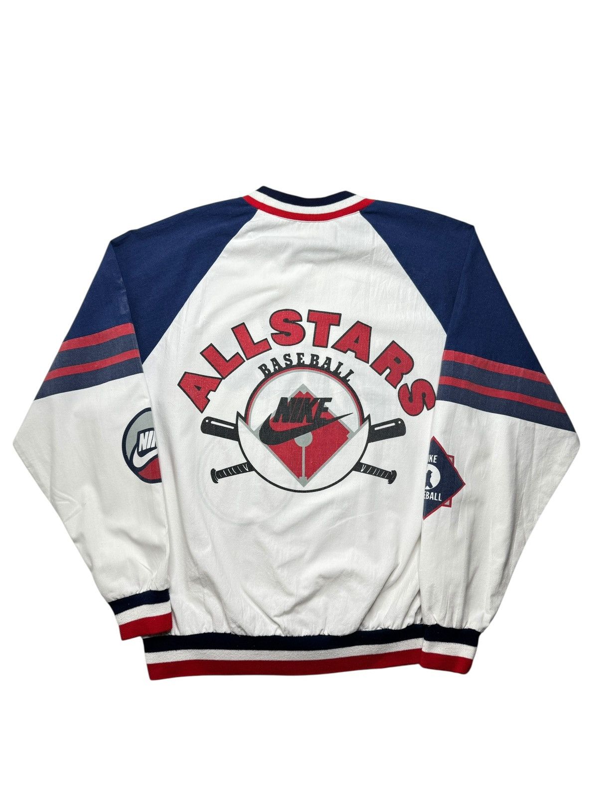 Nike Vintage Early 90’s Nike Baseball AllStars Sweater Size US M / EU 48-50 / 2 - 6 Thumbnail