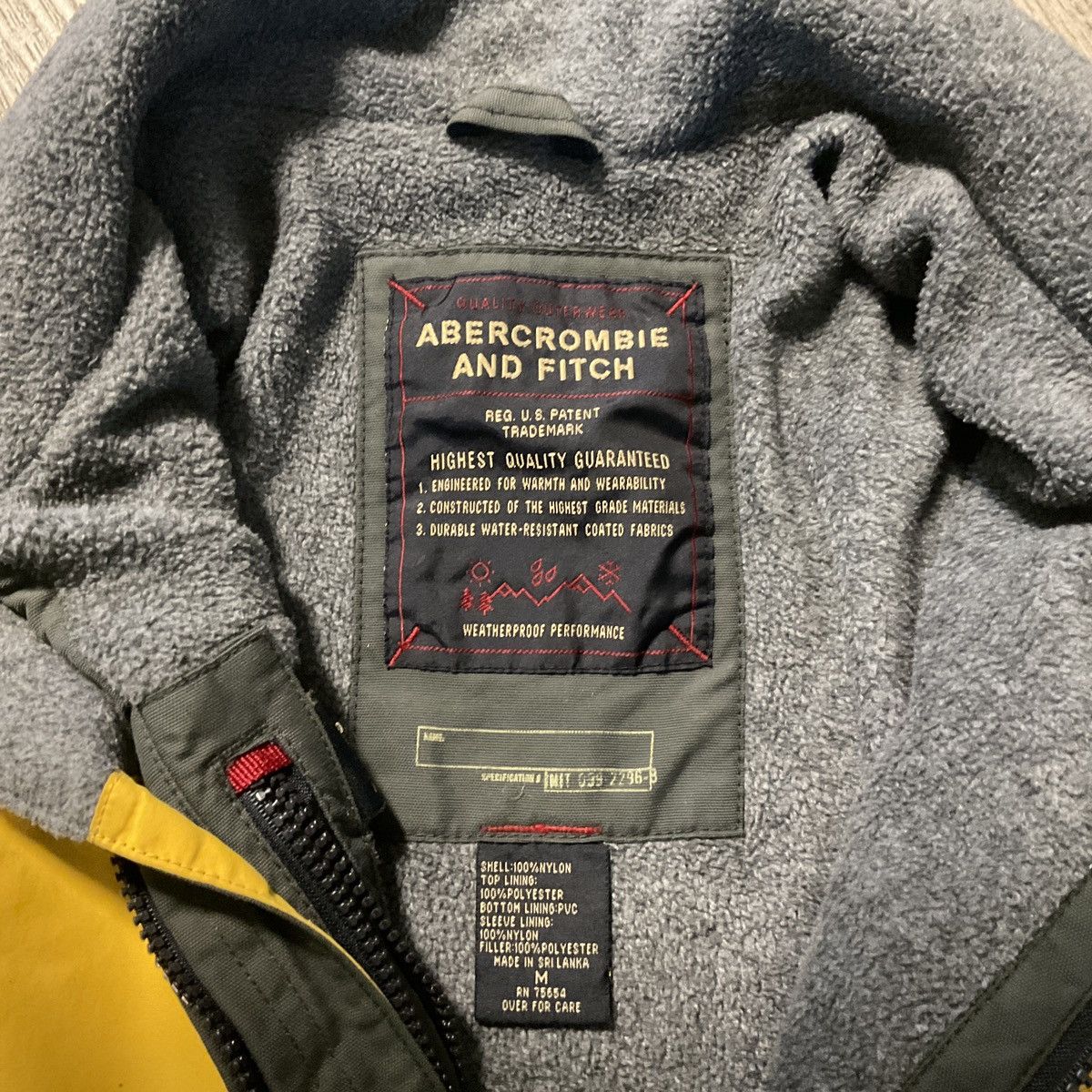 Abercrombie & Fitch Vintage Abercrombie & Fitch Weatherproof Performance Jacket Size US S / EU 44-46 / 1 - 2 Thumbnail
