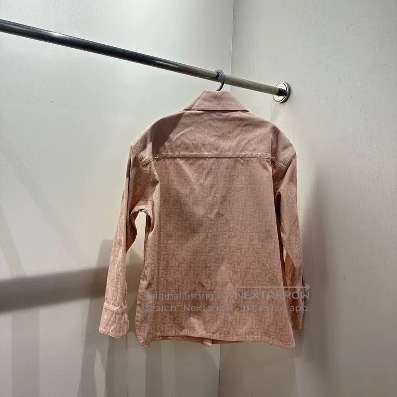 Fendi Fendi Full-print double F monogram long-sleeved shirt Size XS / US 0-2 / IT 36-38 - 2 Thumbnail