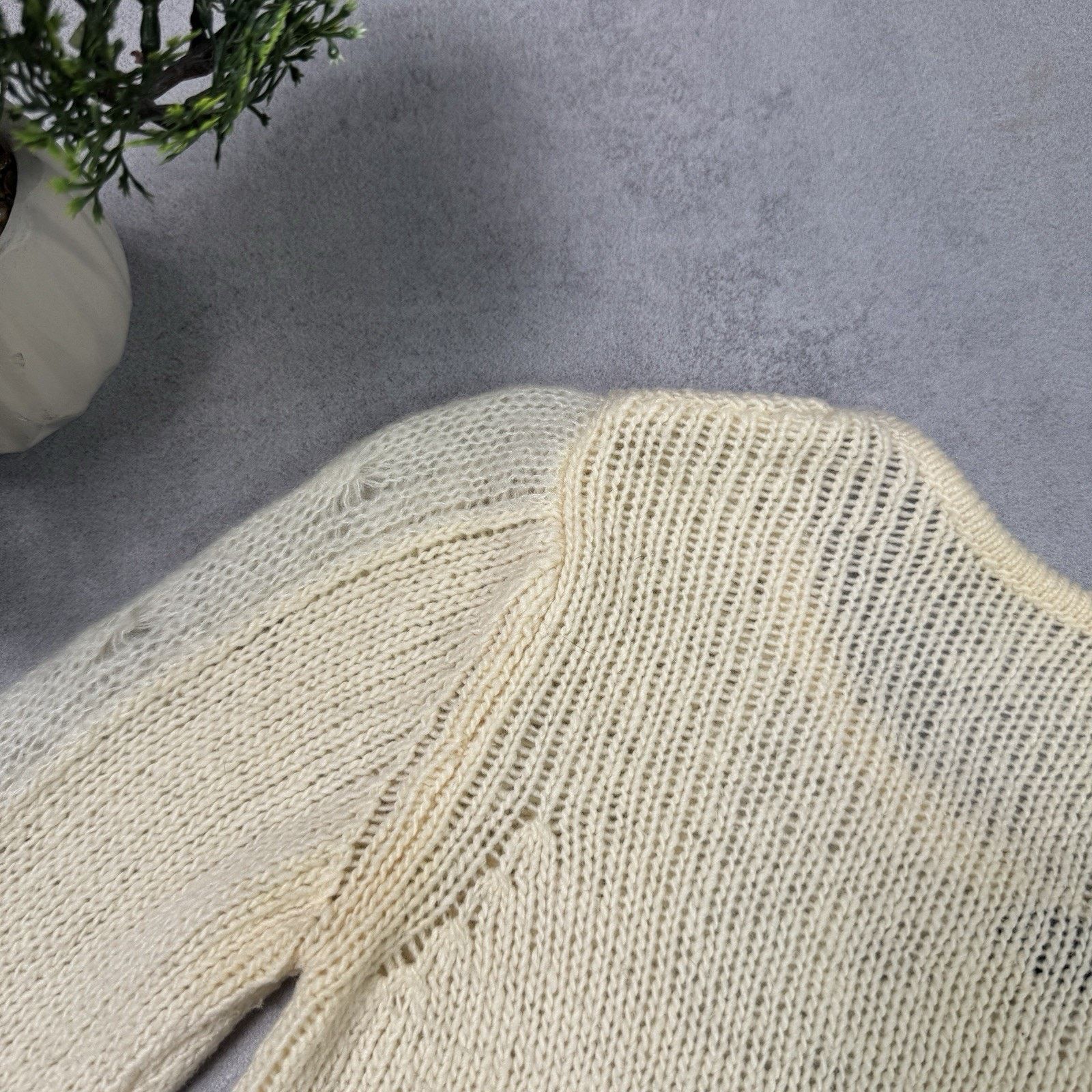 Armani Armani Jeans Women Sweater Milk Beige Size US 4 IT 38 Wool Size XS / US 0-2 / IT 36-38 - 17 Thumbnail