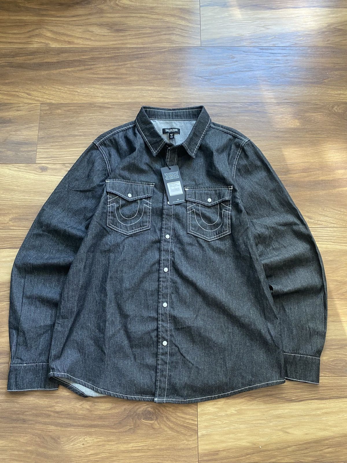 True Religion New True Religion Overshirt Jacket Denim Size US L / EU 52-54 / 3 - 7 Thumbnail