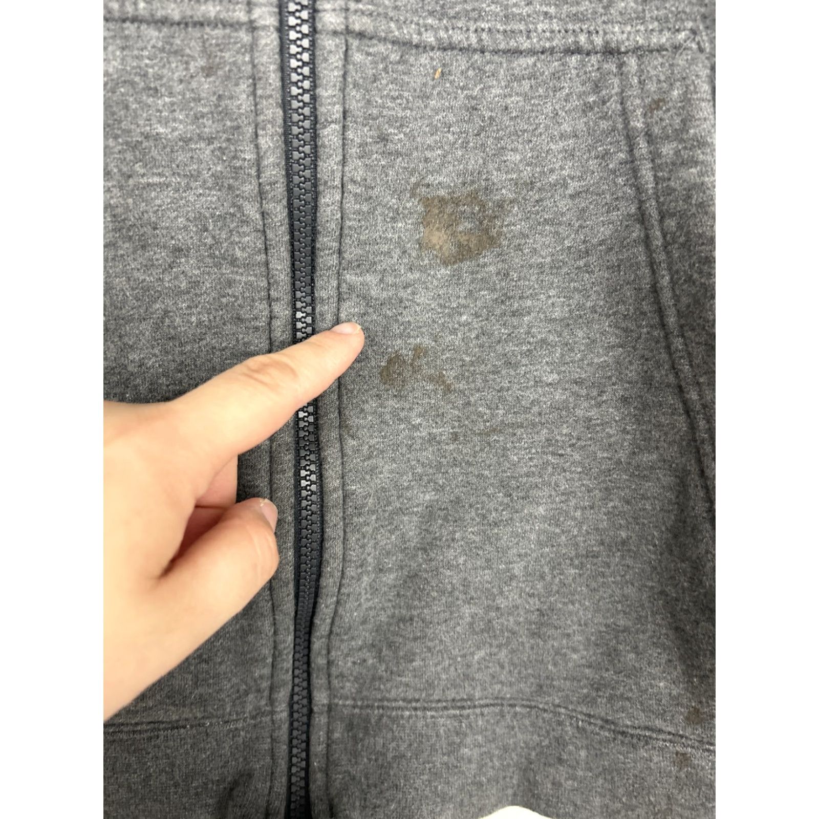 Nike Nike Sportswear Club Fleece Hoodie Jacket Men XL Gray Charcoal Logo Zipper Full Zip Hooded Pockets Athletic Shirt? Size US XL / EU 56 / 4 - 5 Thumbnail