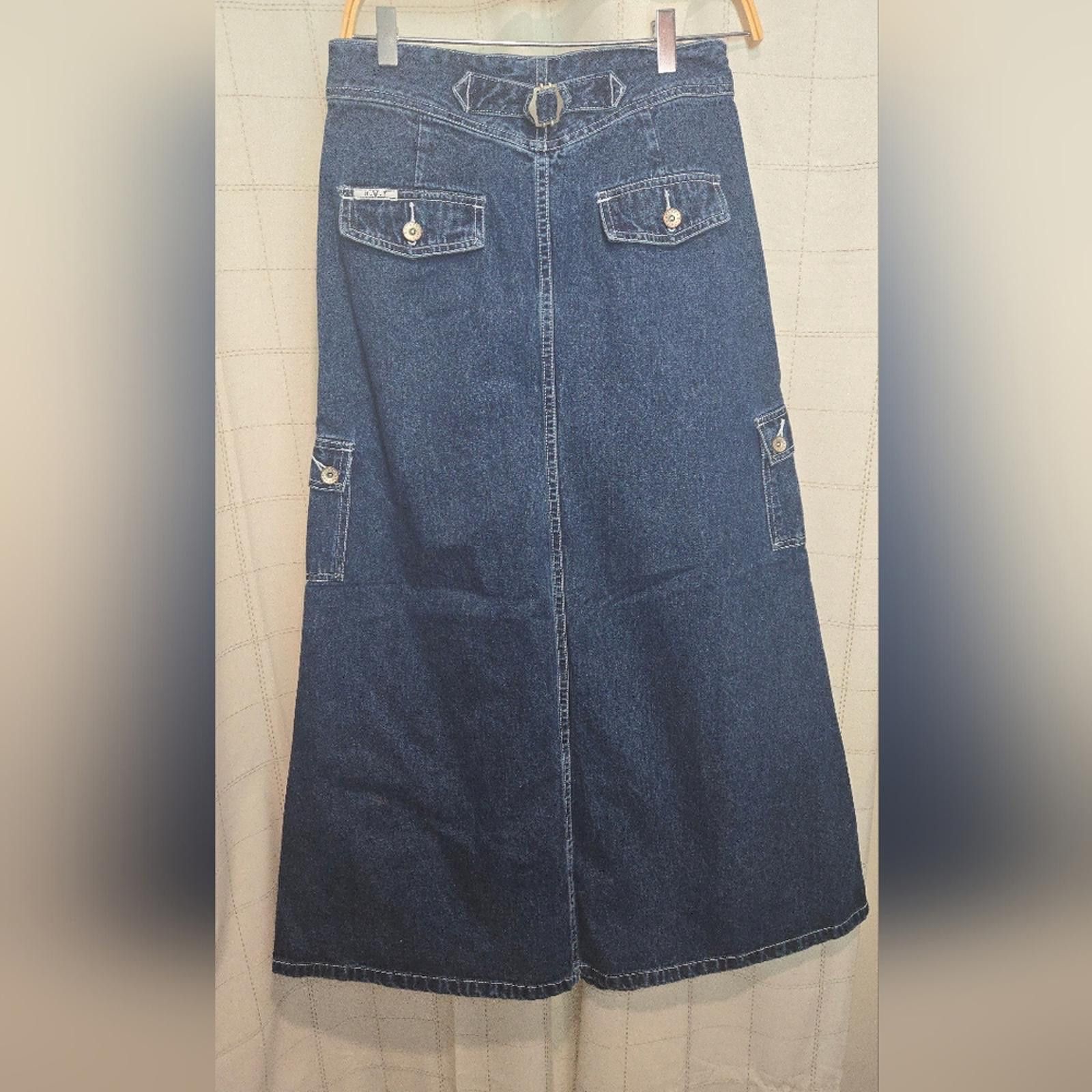 Designer RVT Vintage Denim Skirt Size 32" / US 10 / IT 46 - 8 Thumbnail