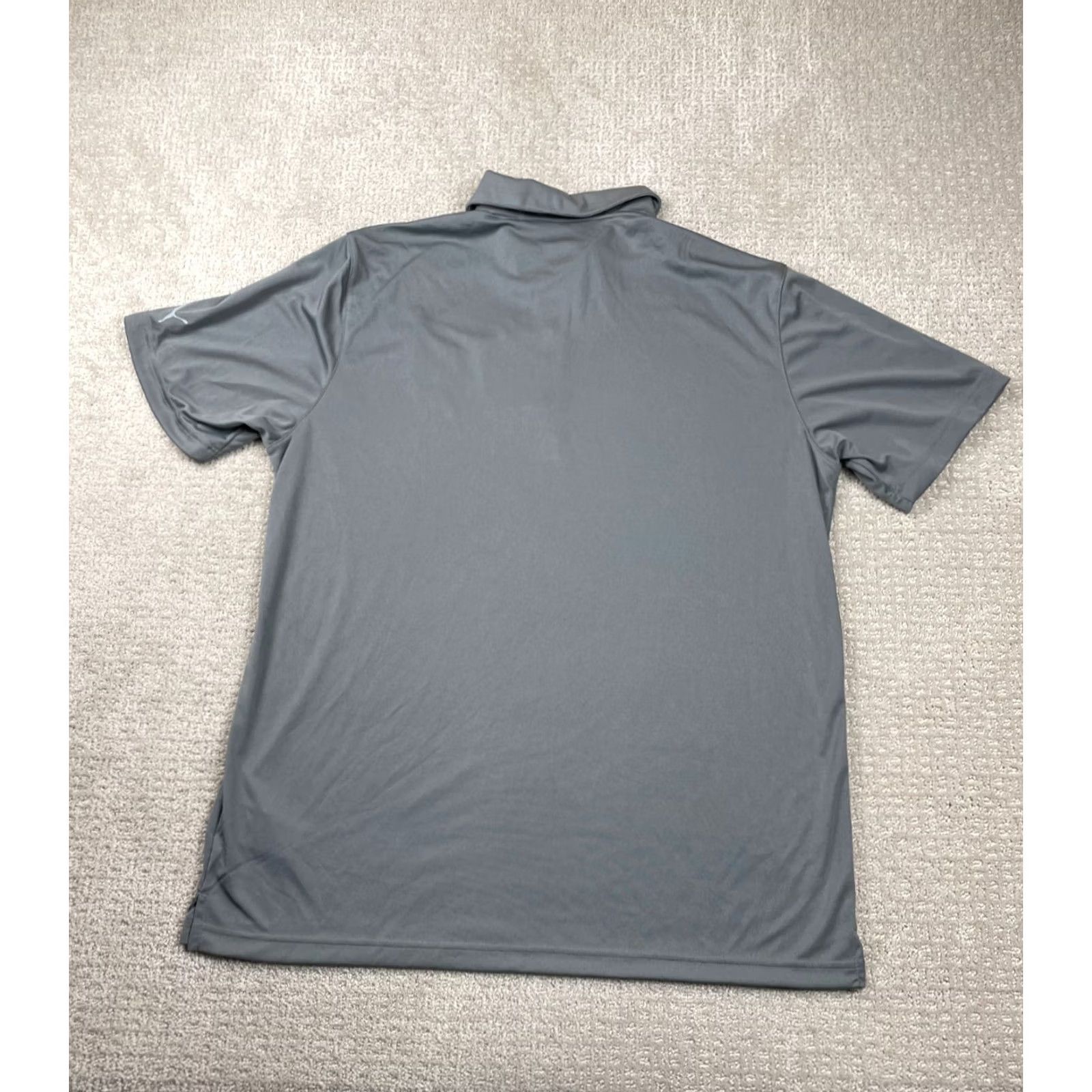Puma PUMA Golf Polo Shirt Mens L Drycell Relaxed Performance Fit Gray Solid Logo Short Sleeve Collared Button Chest 48 in NWT Size US L / EU 52-54 / 3 - 7 Thumbnail