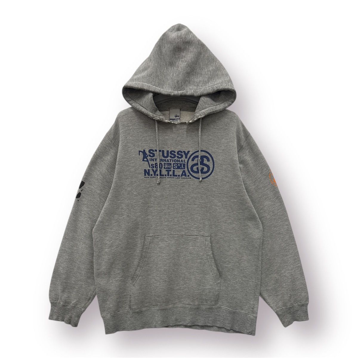 Stussy 🔥 VTG USA STUSSY NYLTLA iNTERNATIONAL LOGO DISTRESSED HOOD Size US M / EU 48-50 / 2 - 1 Thumbnail