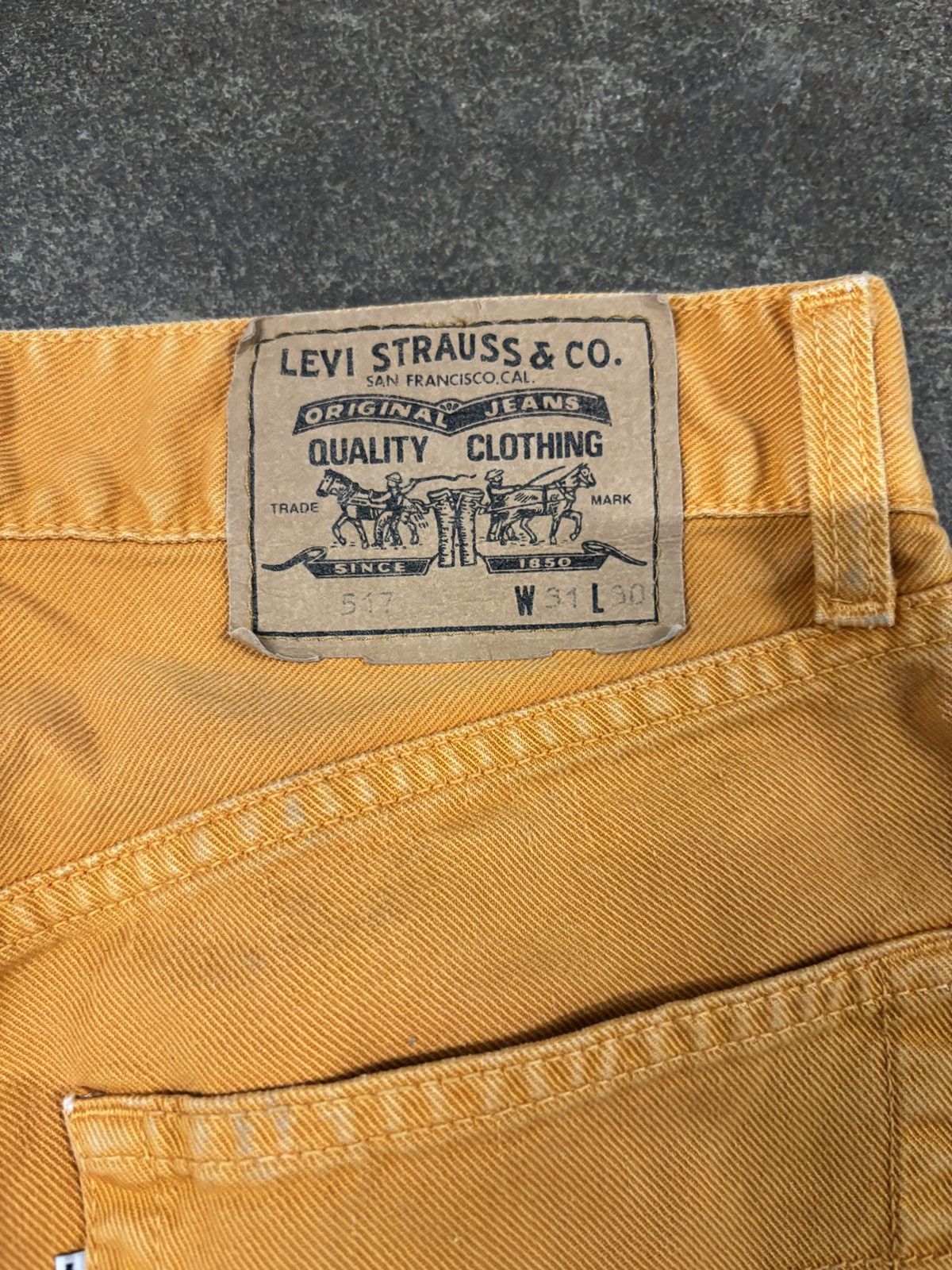 Levi's Levis 517 White Tab Orange Denim Jeans Size US 28 / EU 44 - 12 Thumbnail