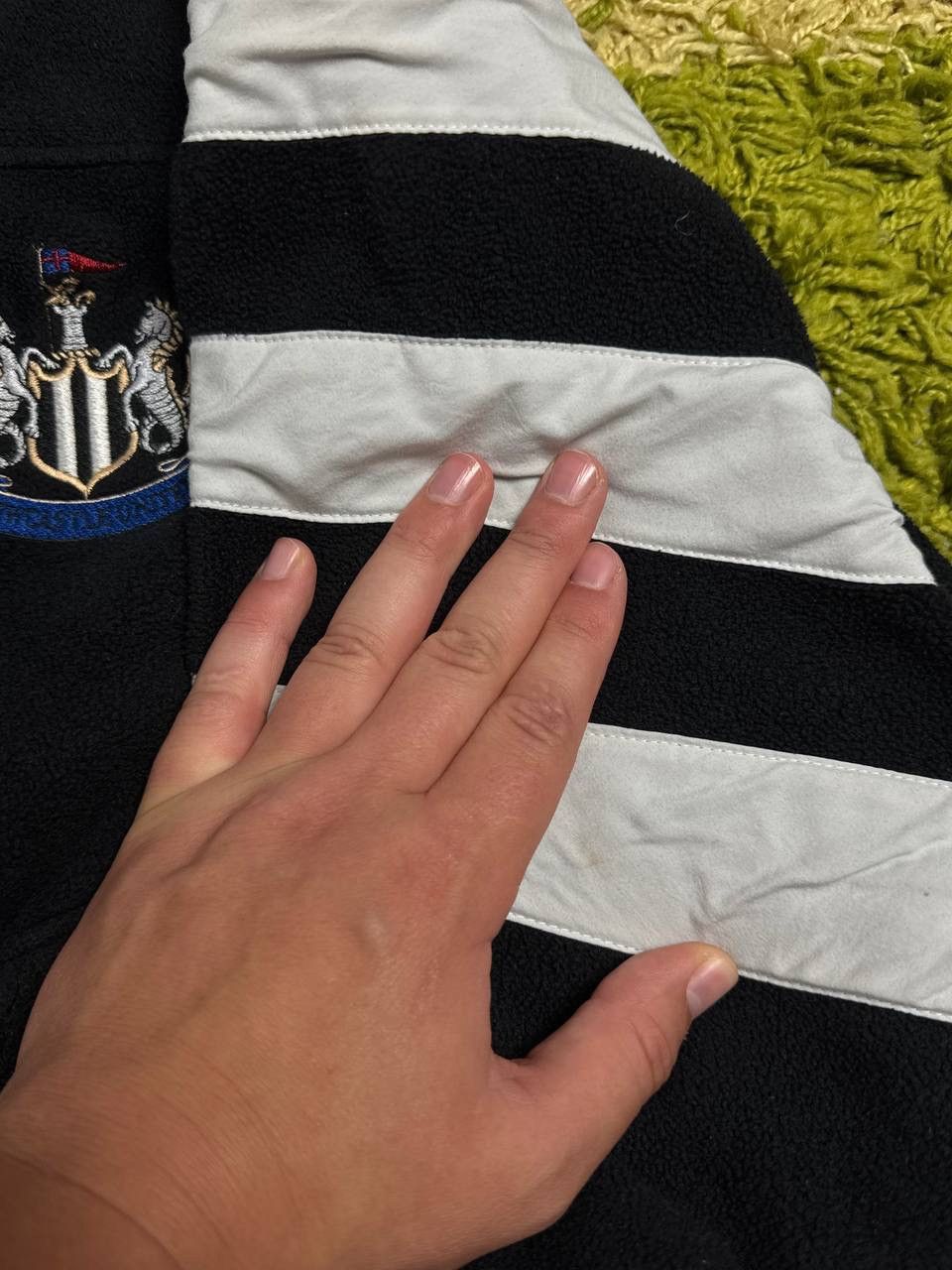 Adidas Vintage 90s Adidas Newcastle United Rare Fleece Pullover Size US L / EU 52-54 / 3 - 9 Thumbnail