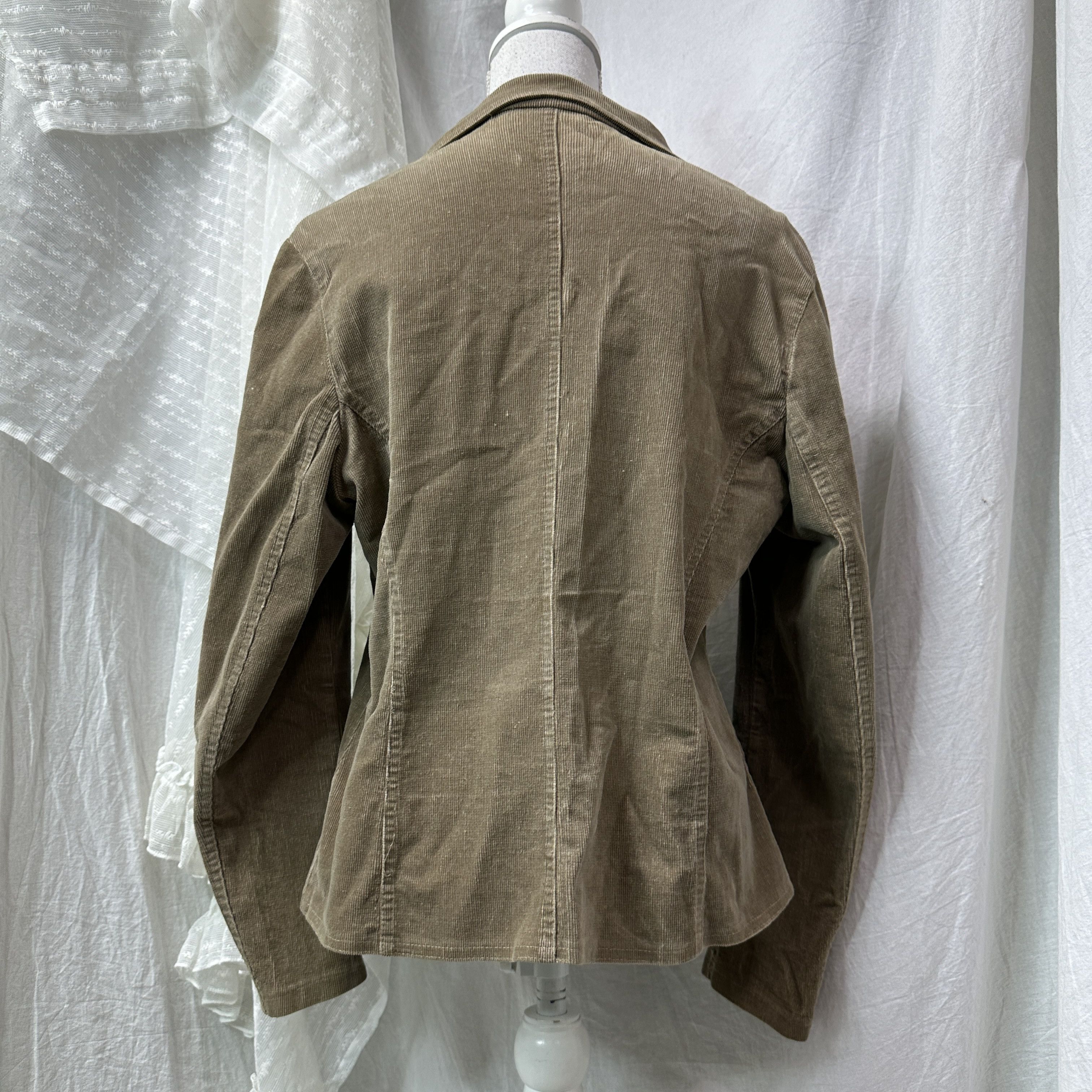 Vintage Vintage Fitted Corduroy Buttoned Blazer Y2K Size L / US 10 / IT 46 - 3 Thumbnail