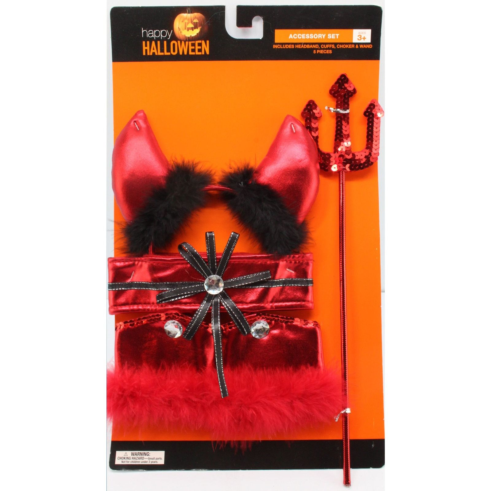 Other Halloween Cosplay Devil Demon Costume 5pcs: Ears Choker, etc Size ONE SIZE - 1 Thumbnail