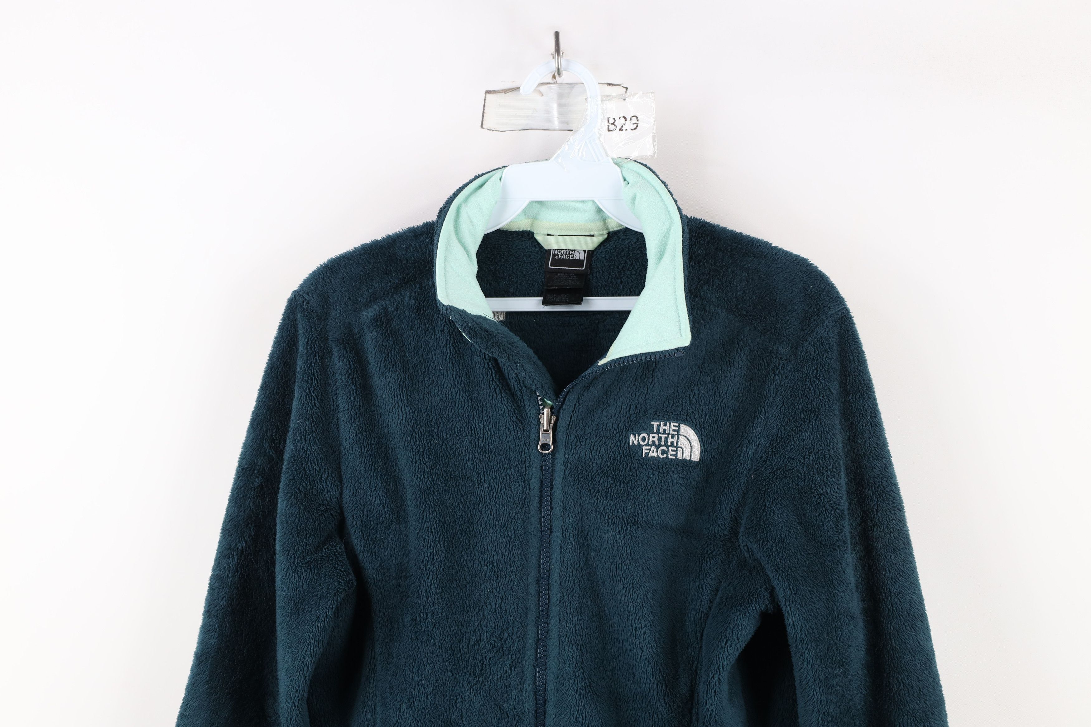 The North Face × Vintage Vintage The North Face Shaggy Monkey Fleece Jacket Teal Size XS / US 0-2 / IT 36-38 - 2 Thumbnail