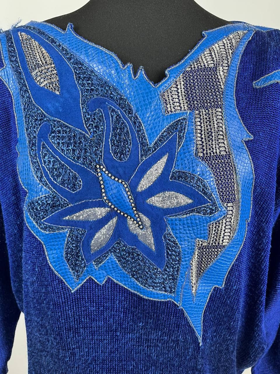 Roberto Cavalli Roberto Cavalli Firenze Sweater Genuine Leather Applique Size XL / US 12-14 / IT 48-50 - 4 Thumbnail