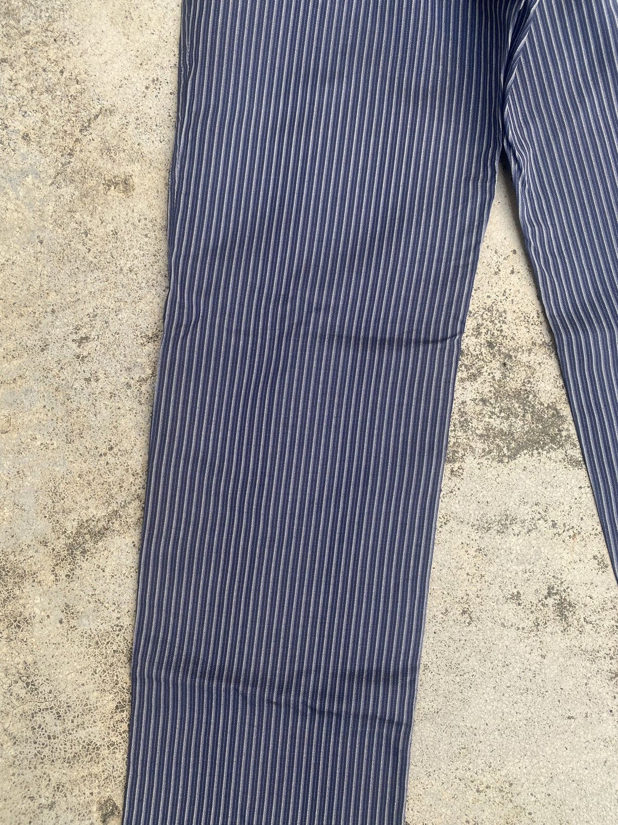 Japanese Brand × Yohji Yamamoto YohjiYamamoto Casual Pants Blue Stripes Size US 28 / EU 44 - 16 Thumbnail