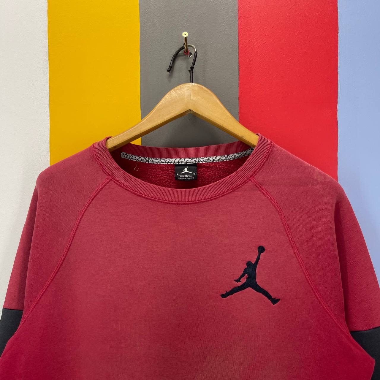 Nike NIKE AIR JORDAN Distress Sweatshirt Small Logo #2629/26 Size US L / EU 52-54 / 3 - 2 Thumbnail