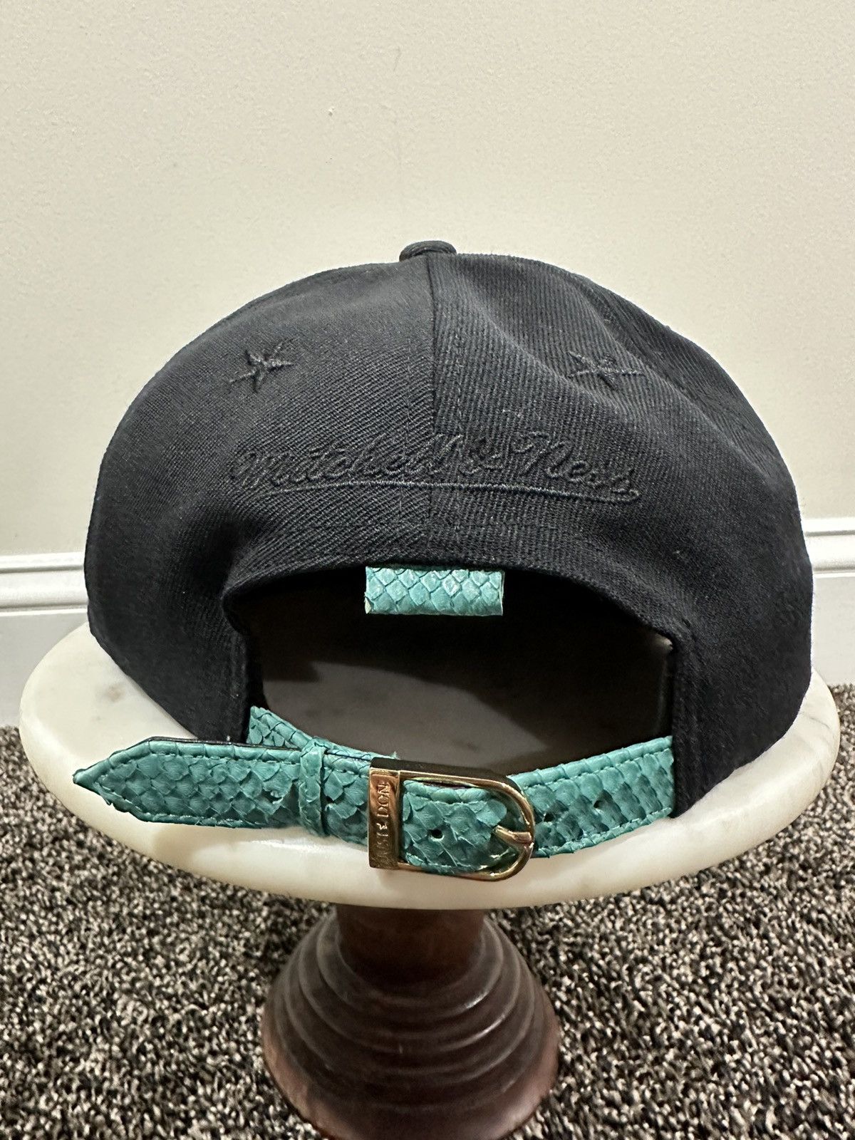Just Don Just Don Mitchell & Ness NFL Miami Dolphins Black/Green Hat Size ONE SIZE - 3 Thumbnail