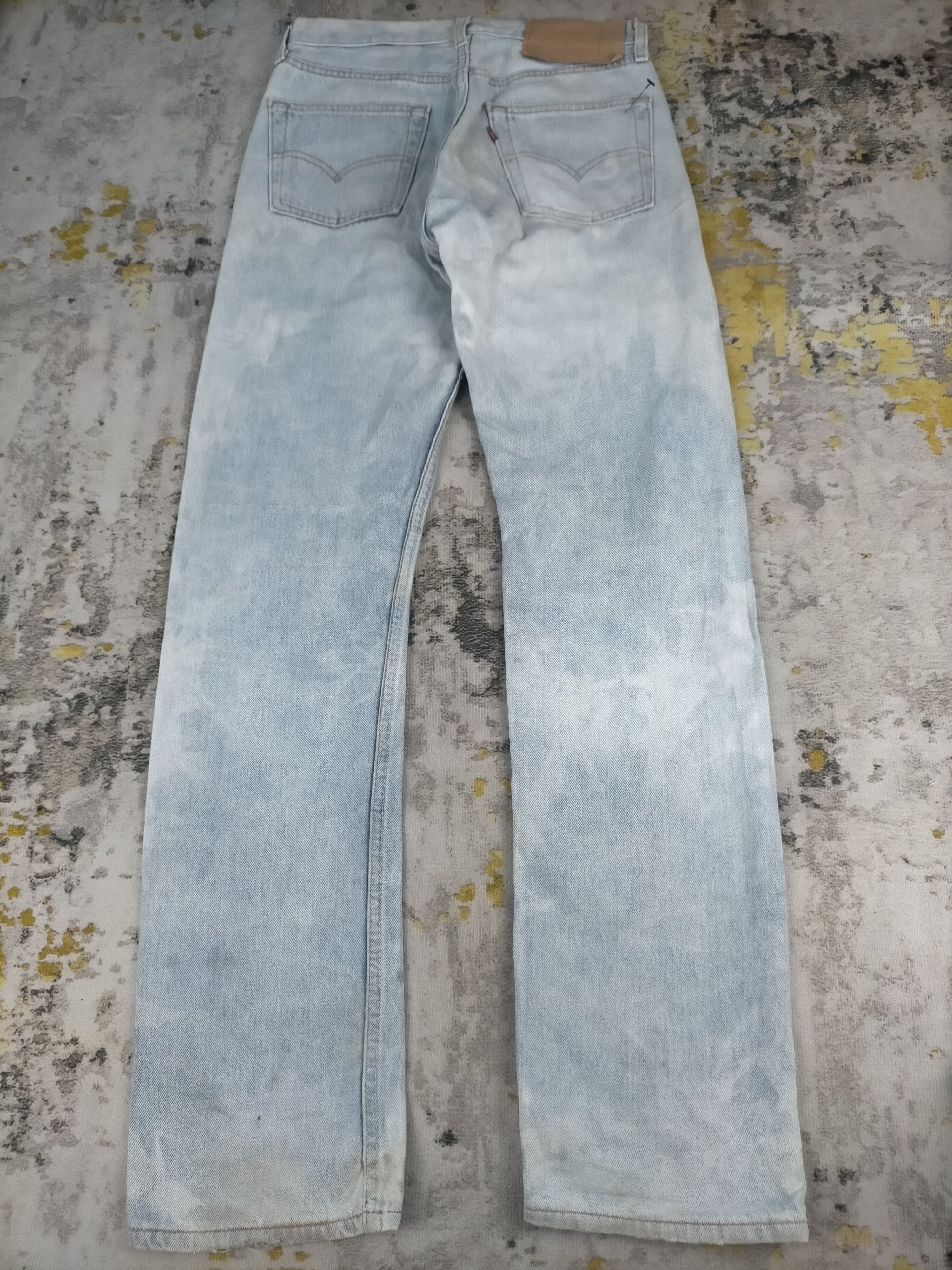 Kapital 🔥Crazy Levis 501 Stone Wash Faded Distressed Jeans Size US 28 / EU 44 - 4 Thumbnail