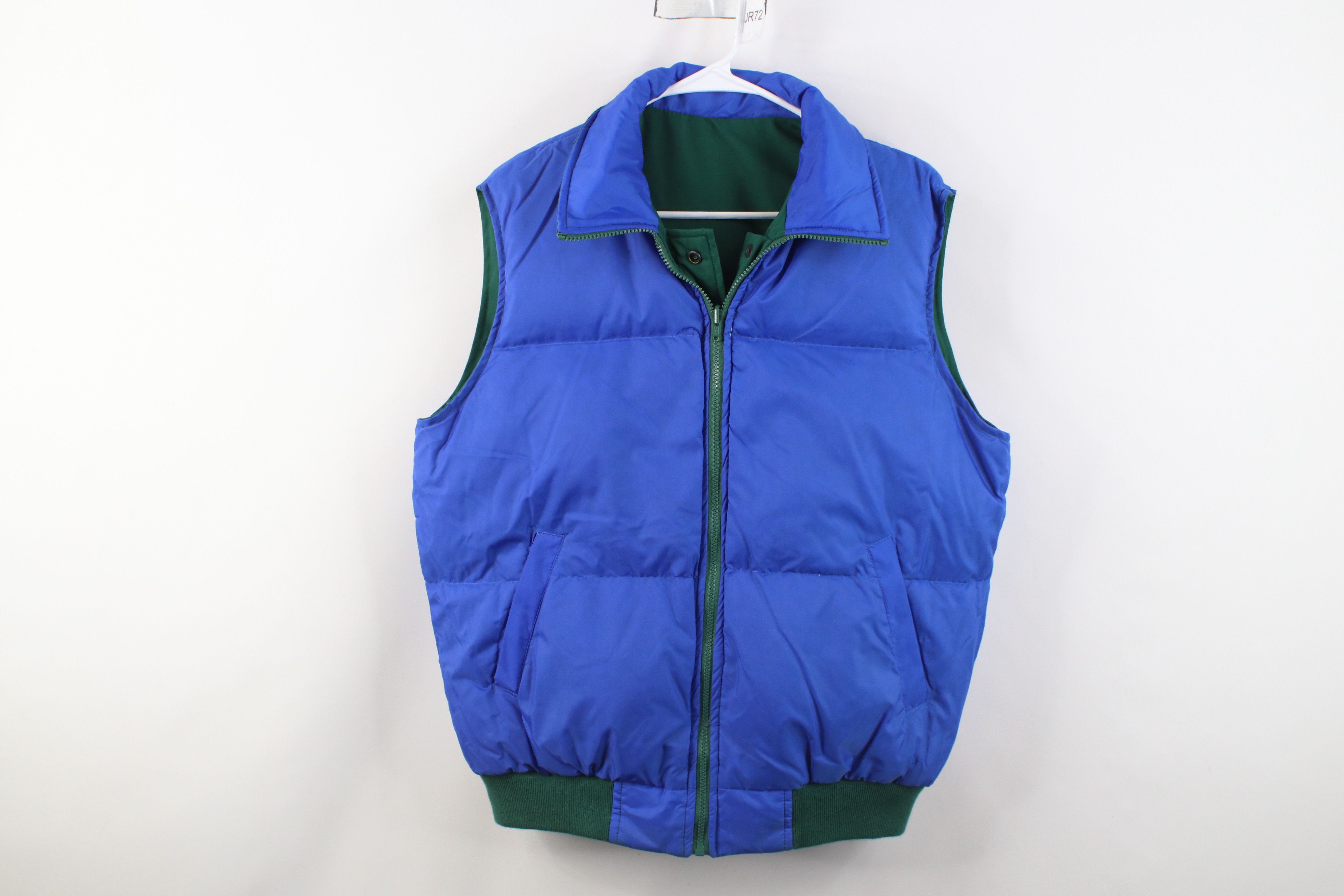 Vintage Vintage 70s Streetwear Reversible Down Puffer Vest Jacket Size US L / EU 52-54 / 3 - 8 Thumbnail