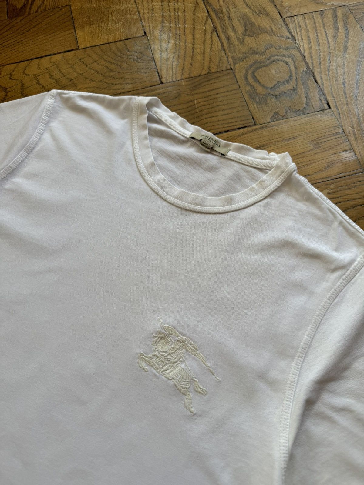 Burberry × Designer × Vintage Burberry logo sample t shirt Size US M / EU 48-50 / 2 - 2 Thumbnail