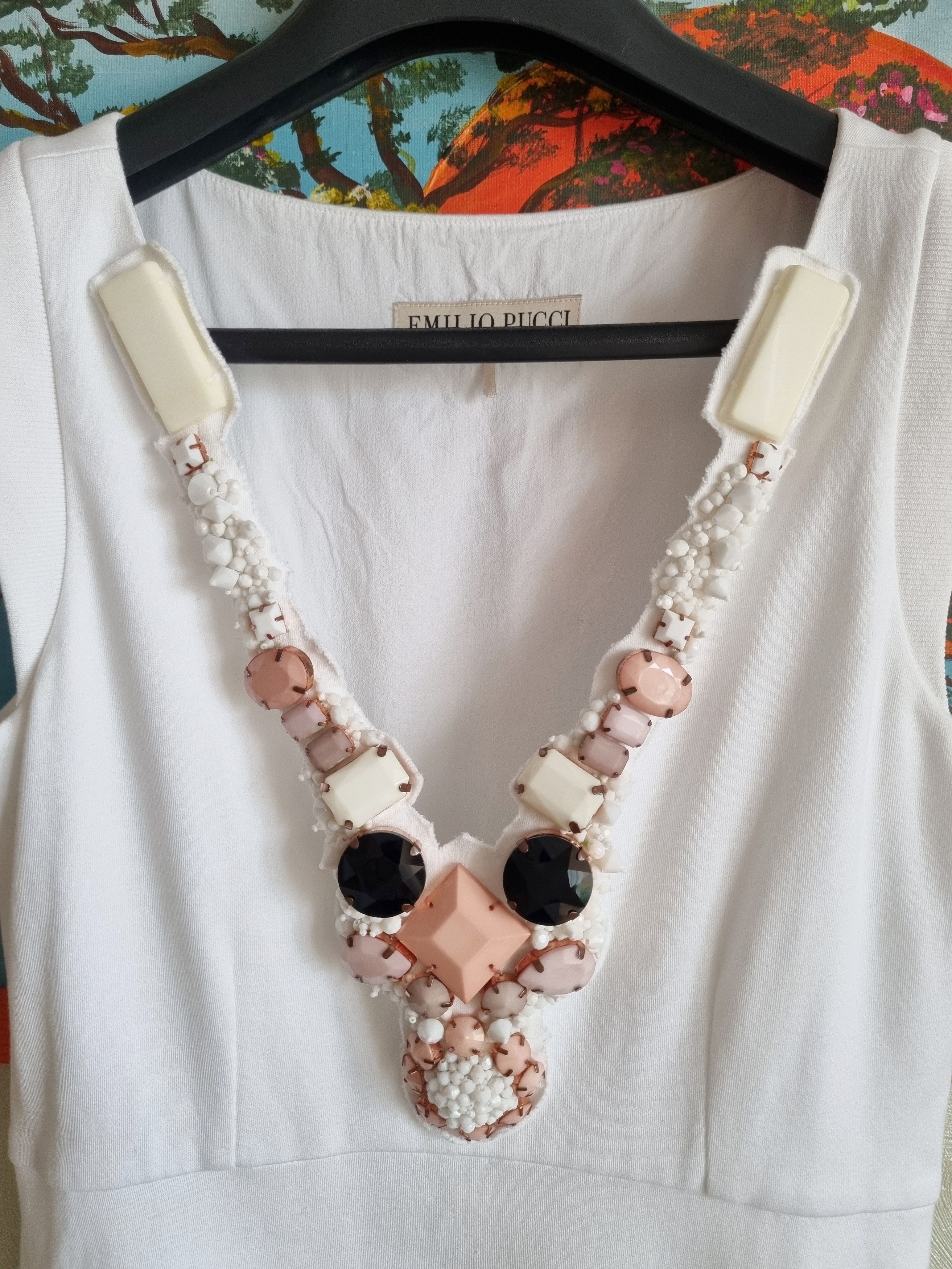 Emilio Pucci Vintage Emilio Pucci Dress With Beautiful Stone Decor Size S / US 4 / IT 40 - 3 Thumbnail