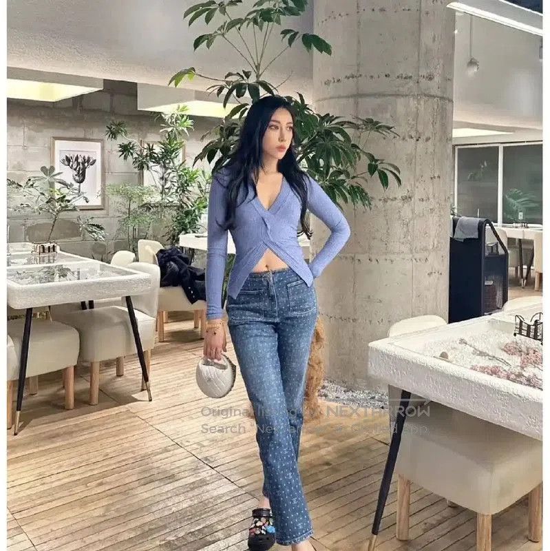 Chanel Chanel Blue Denim Pants for Women . Size 23" - 7 Thumbnail
