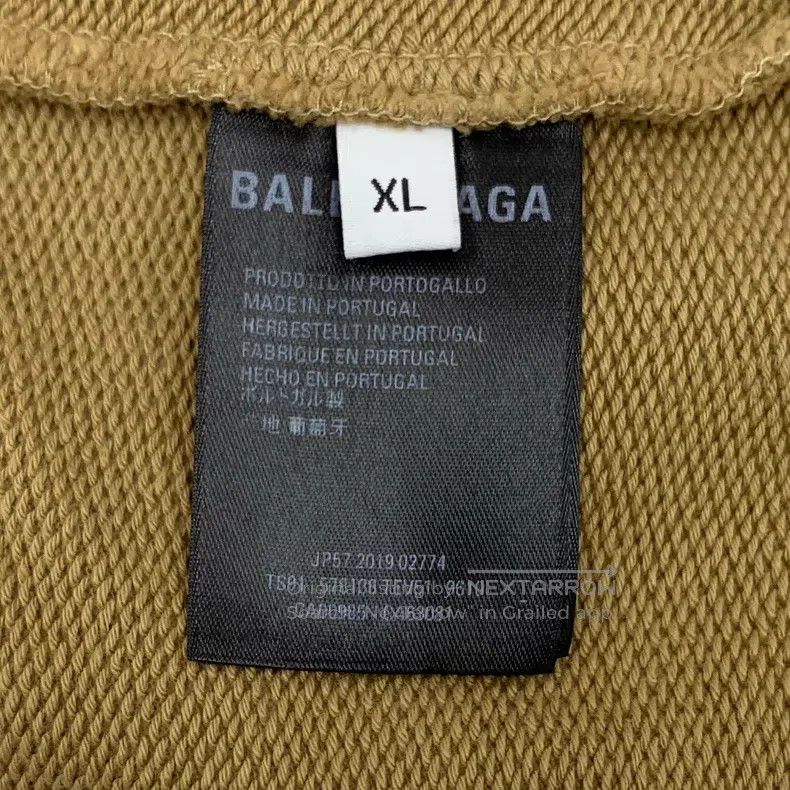 Balenciaga Balenciaga Brown Logo Letter Print Cotton Hooded Long Slee Size US XL / EU 56 / 4 - 6 Thumbnail