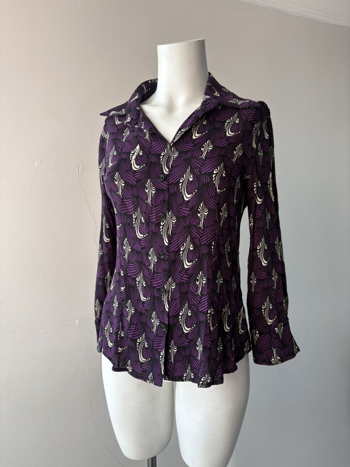 Vintage Vakko shirt Size L / US 10 / IT 46 - 3 Thumbnail