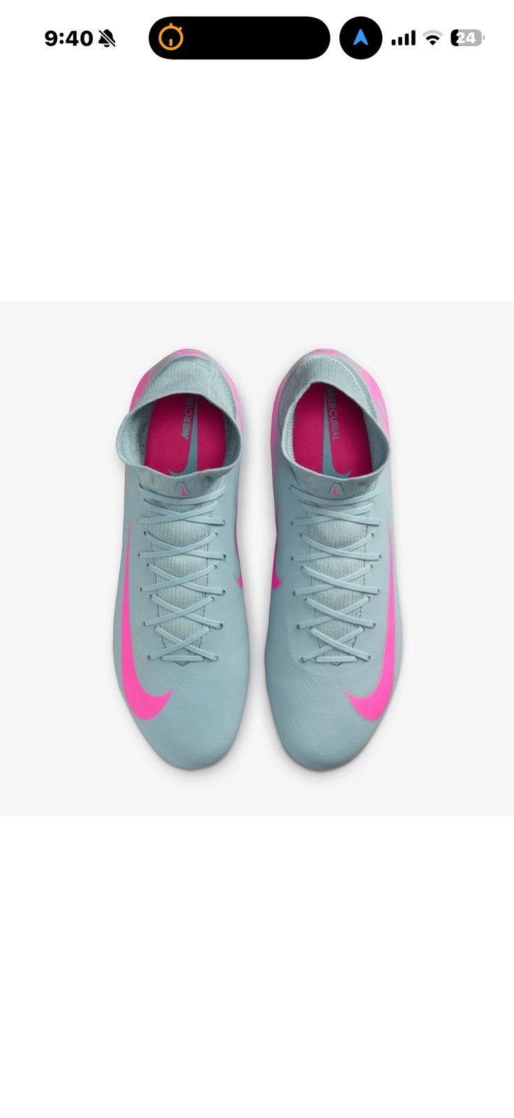 Nike Nike Zoom Superfly 10 Pro FG Ocean Cube PinkBlast Cleat Size US 11 / EU 44 - 12 Thumbnail