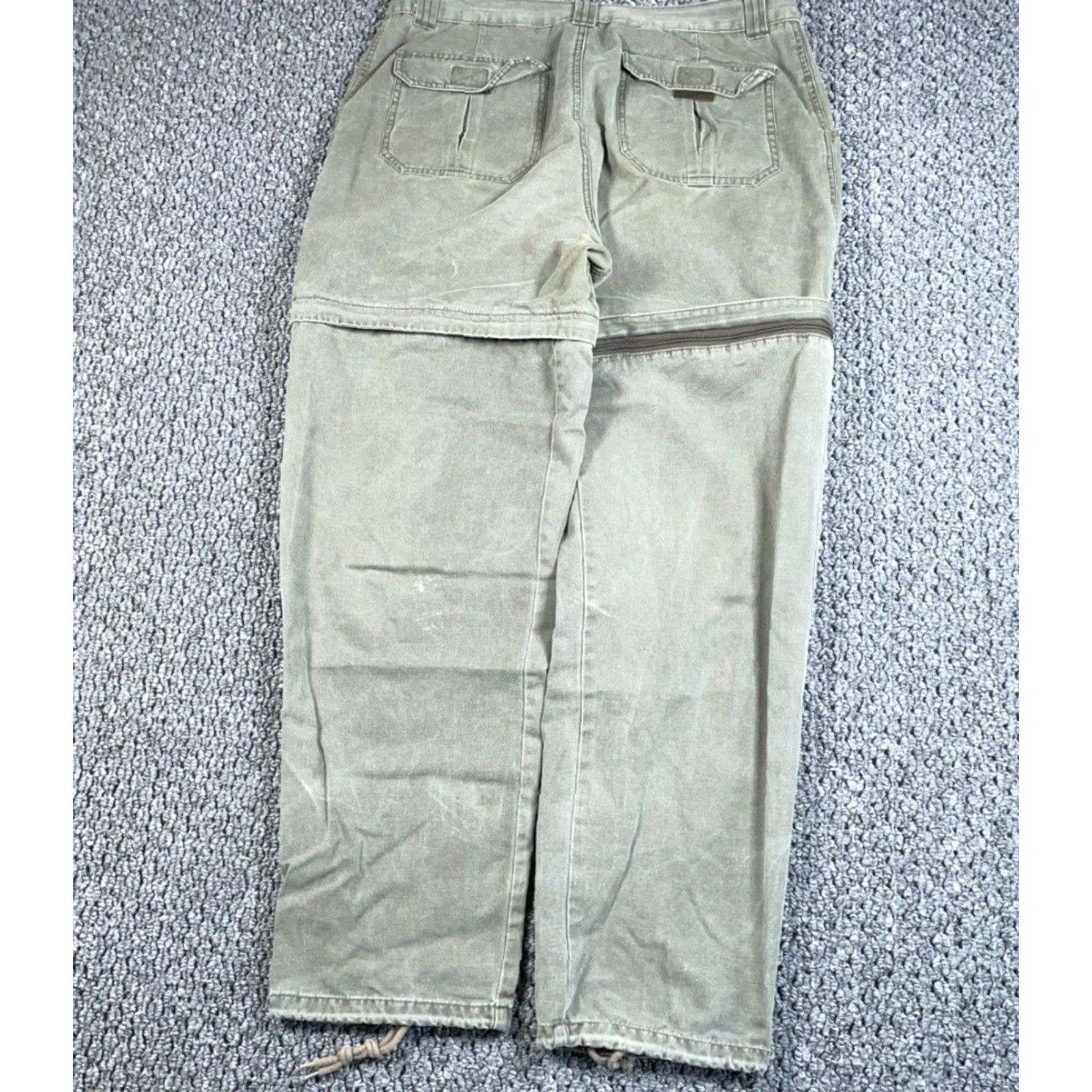 Vintage VINTAGE VTG 90s Convertible Cargo Pants Shorts Men 36 x 32 Green Cargo Pocket Hipster Retro 90s Mens Size US 36 / EU 52 - 2 Thumbnail